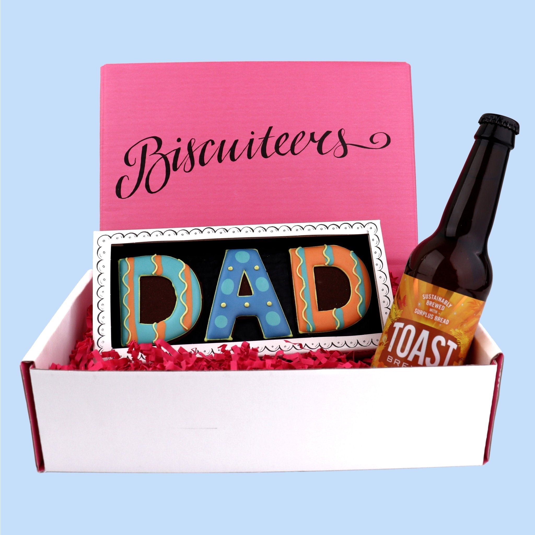 DAD & Beer Gift Box - Biscuiteers