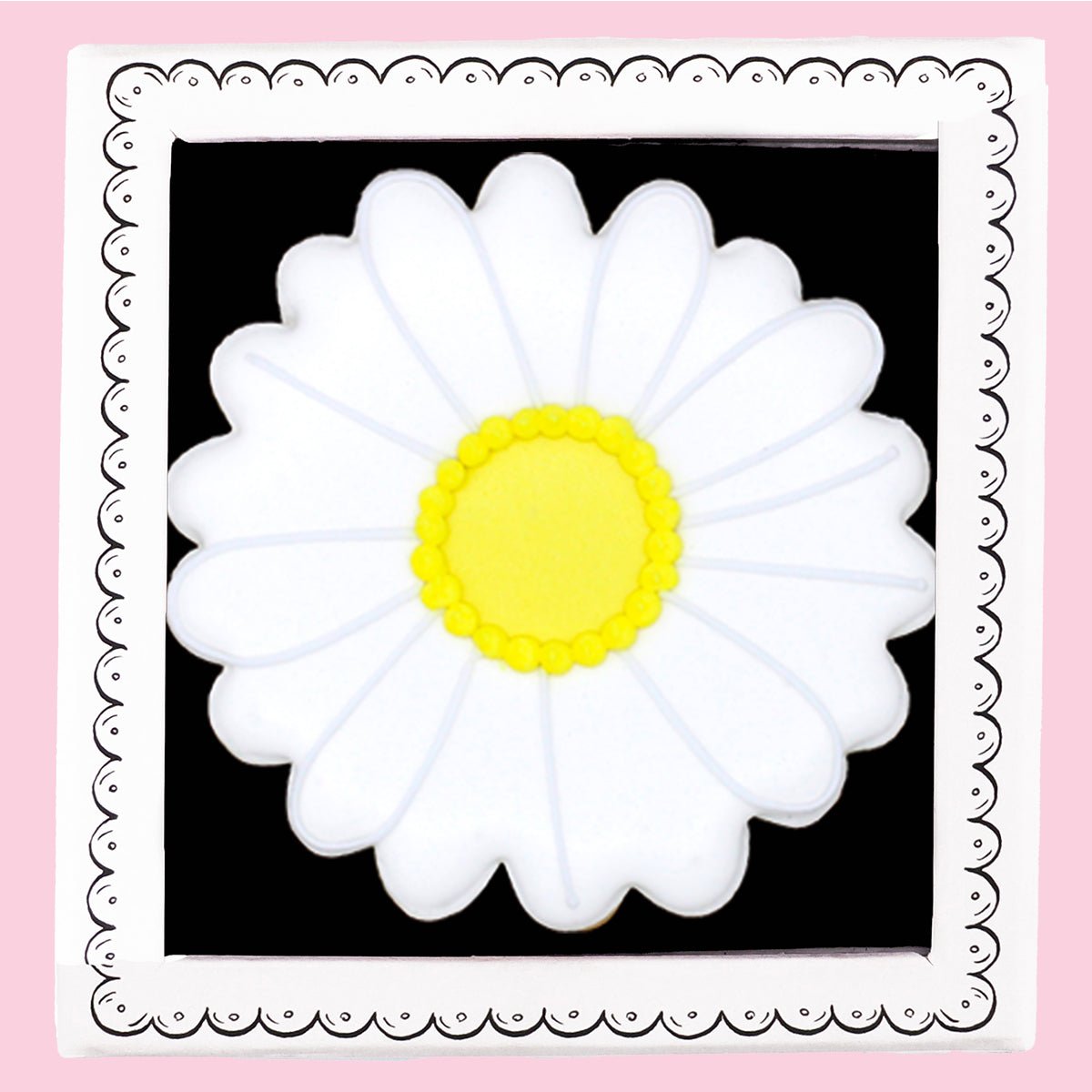 Daisy April Birth Flower Letterbox Biscuit - Biscuiteers