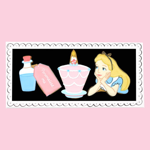 Disney Alice in Wonderland Letterbox Biscuits - Biscuiteers
