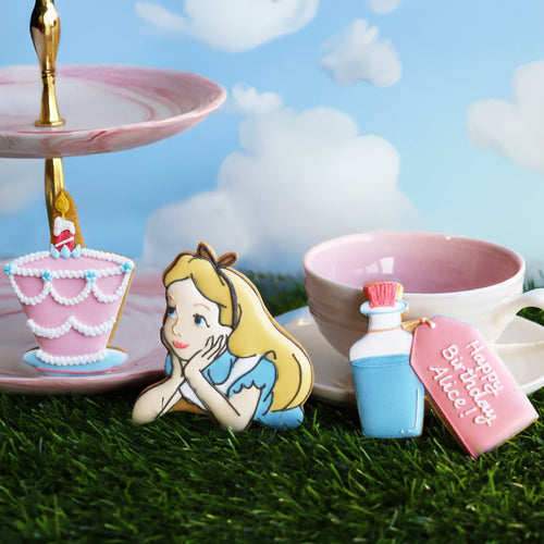Disney Alice in Wonderland Letterbox Biscuits - Biscuiteers