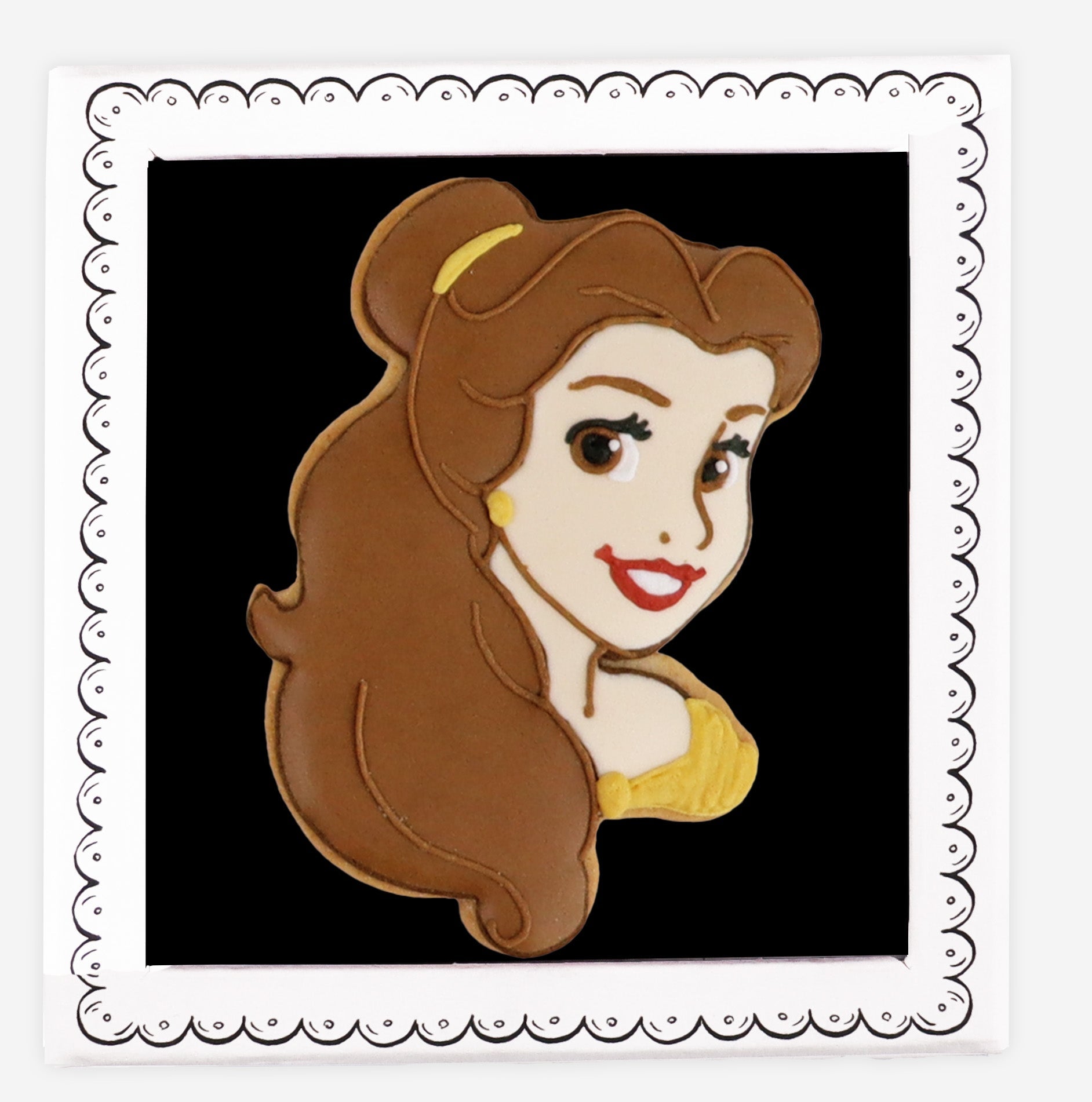 Disney Belle Letterbox Biscuit - Biscuiteers