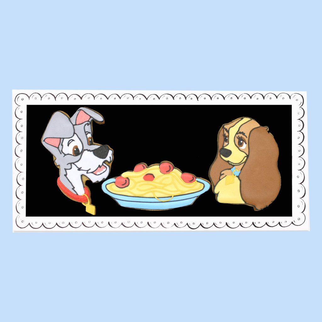 Disney Lady and the Tramp Letterbox Biscuits - Biscuiteers