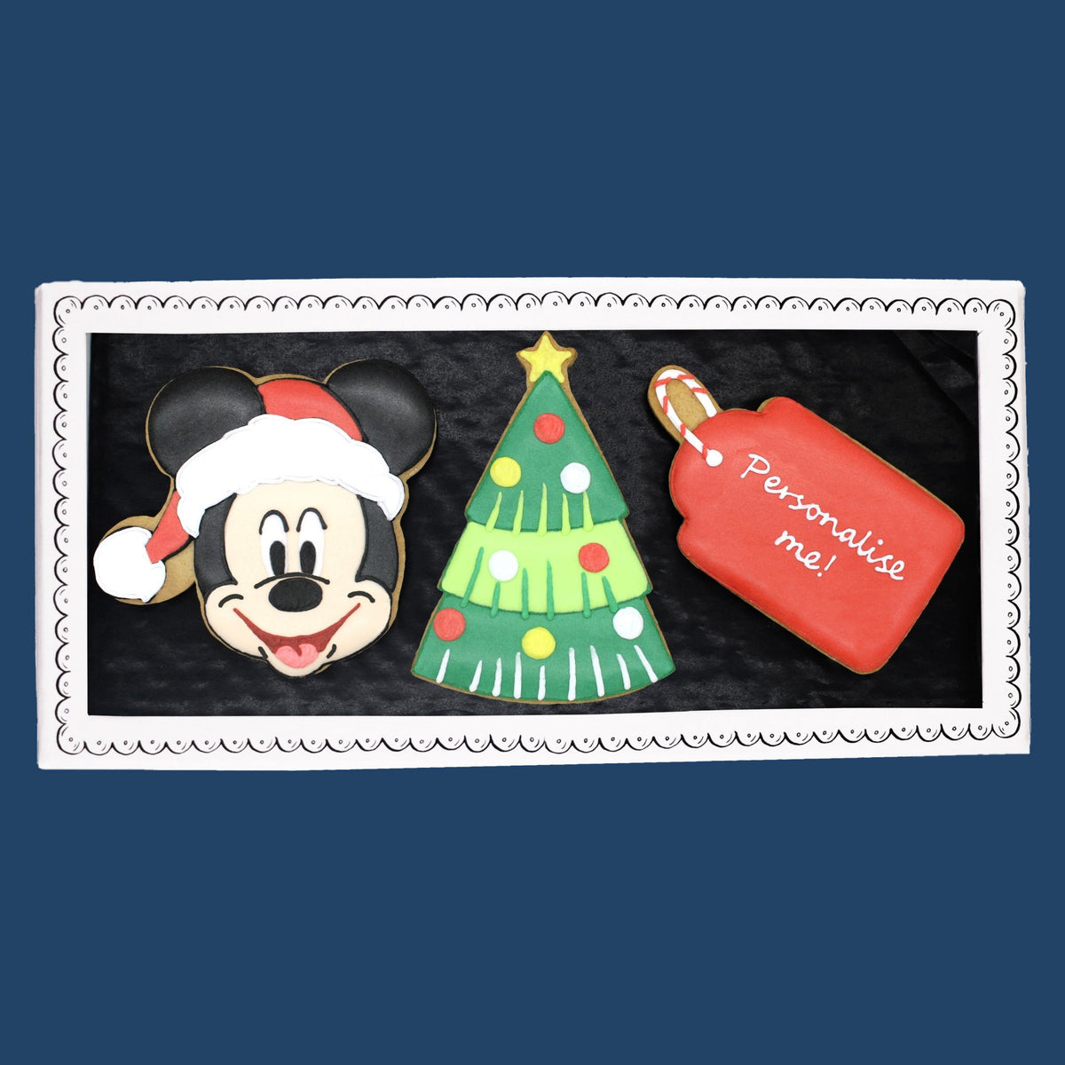 Disney Mickey Mouse Personalised Christmas Letterbox Biscuits
