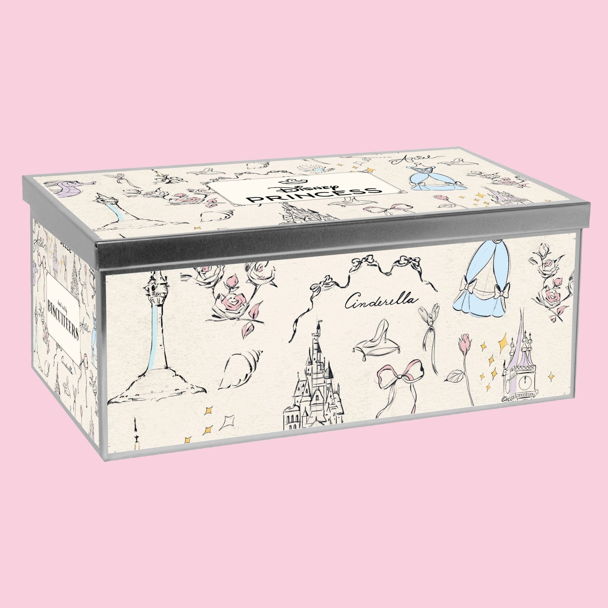 Disney Princess Luxe Biscuit Tin - Biscuiteers
