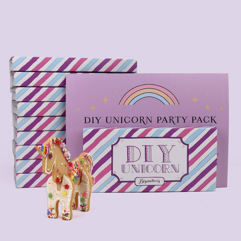 DIY 3D Unicorn Party x10 Pack - Biscuiteers