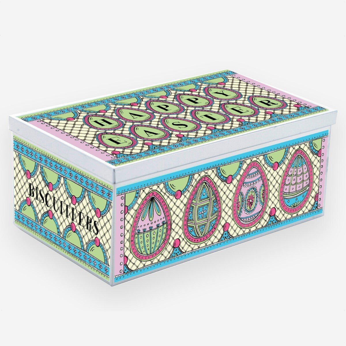 Easter Egg Biscuit Tin - Biscuiteers