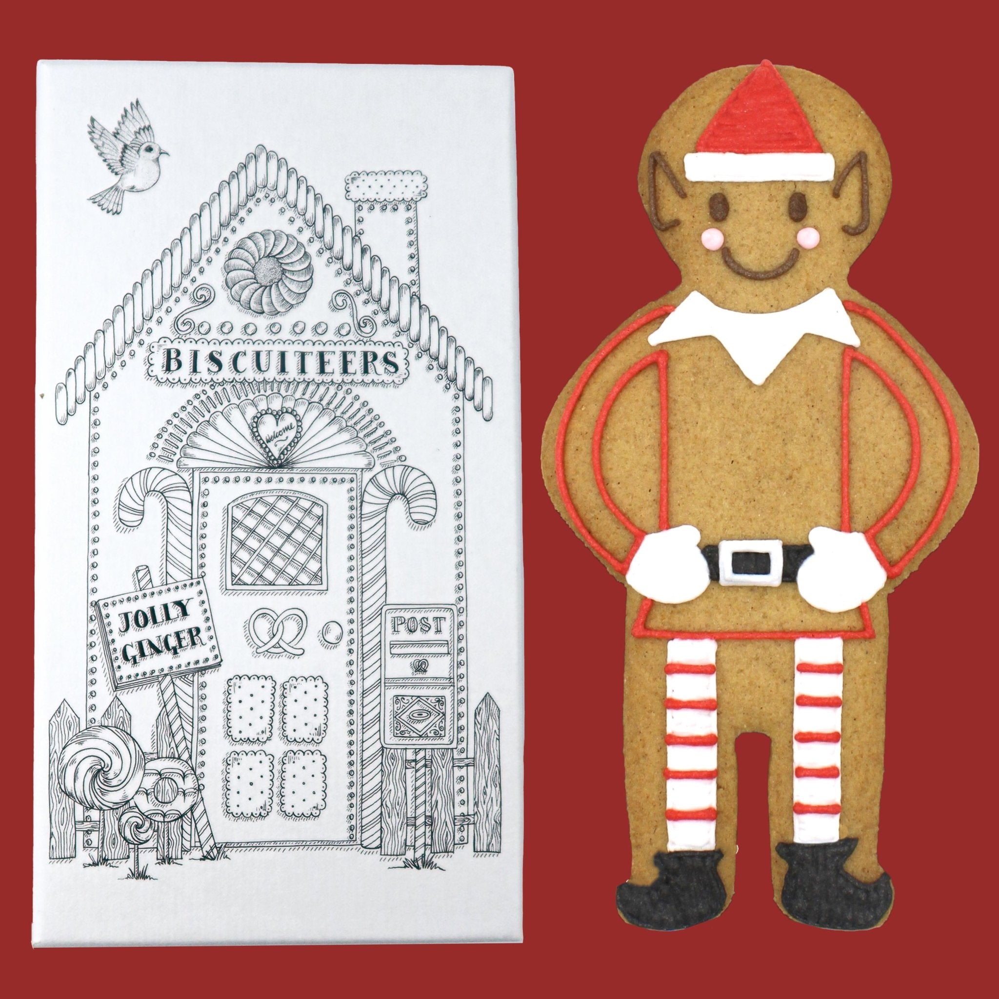 Elf on the Shelf Jolly Ginger - Biscuiteers