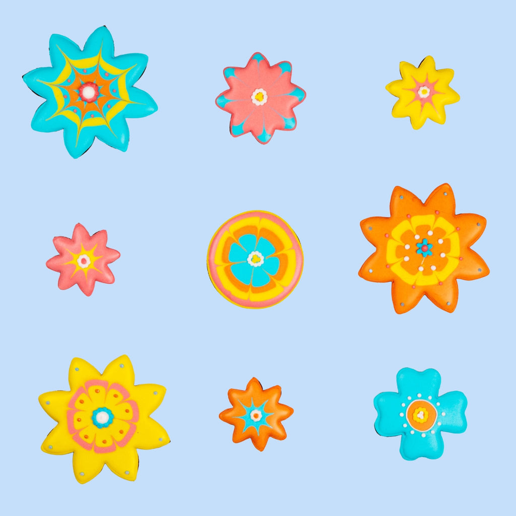 Flower Power Biscuit Tin - Biscuiteers