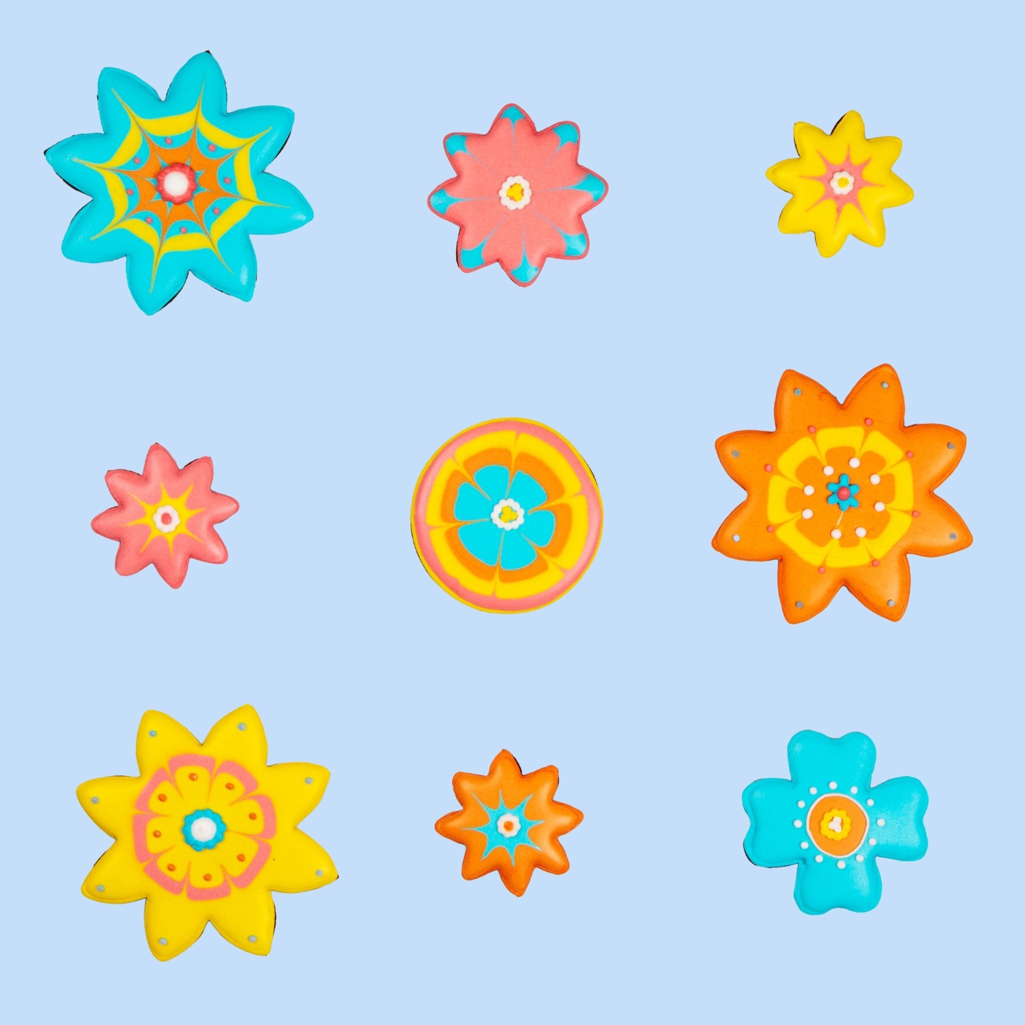 Flower Power Biscuit Tin - Biscuiteers