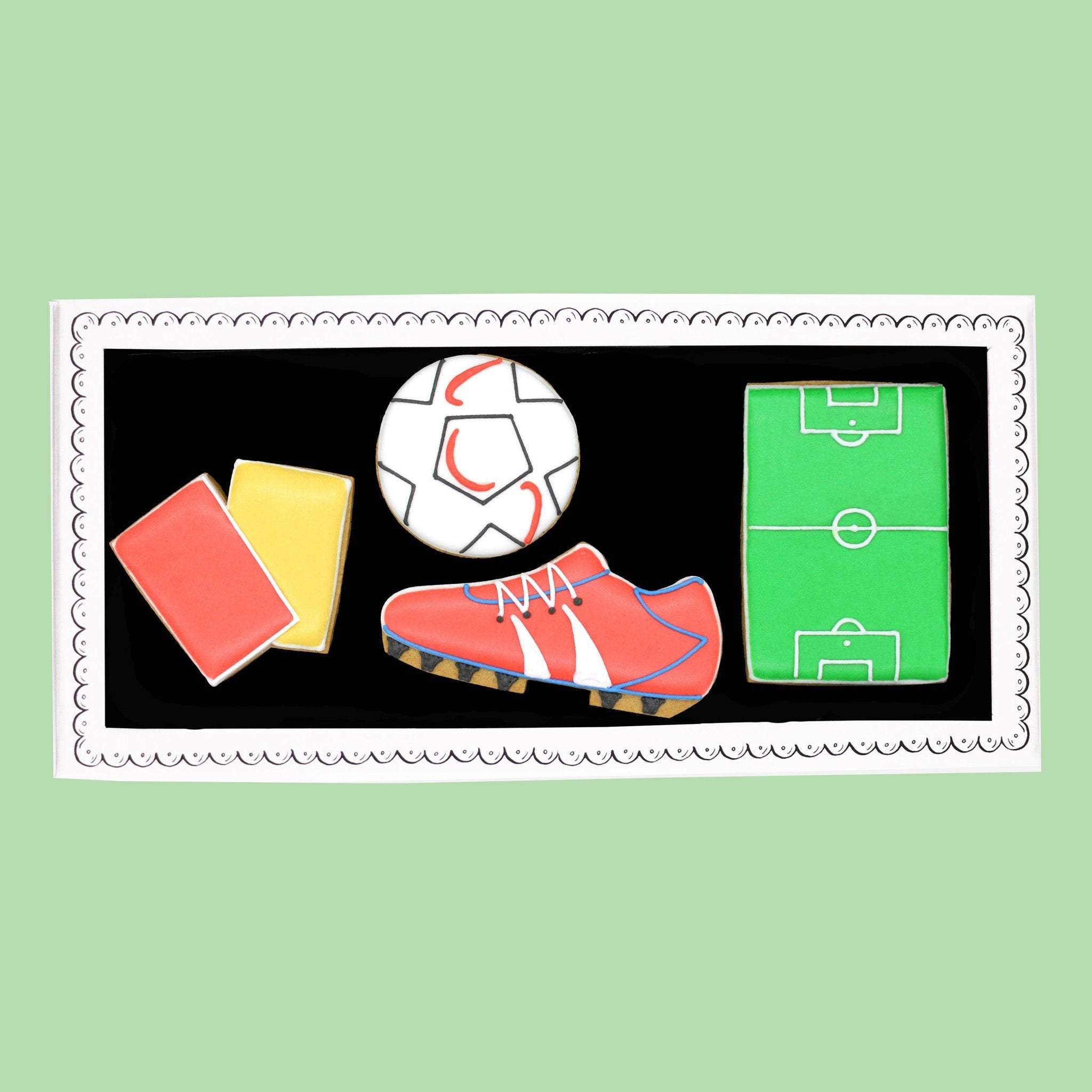 Football Letterbox Biscuits - Biscuiteers