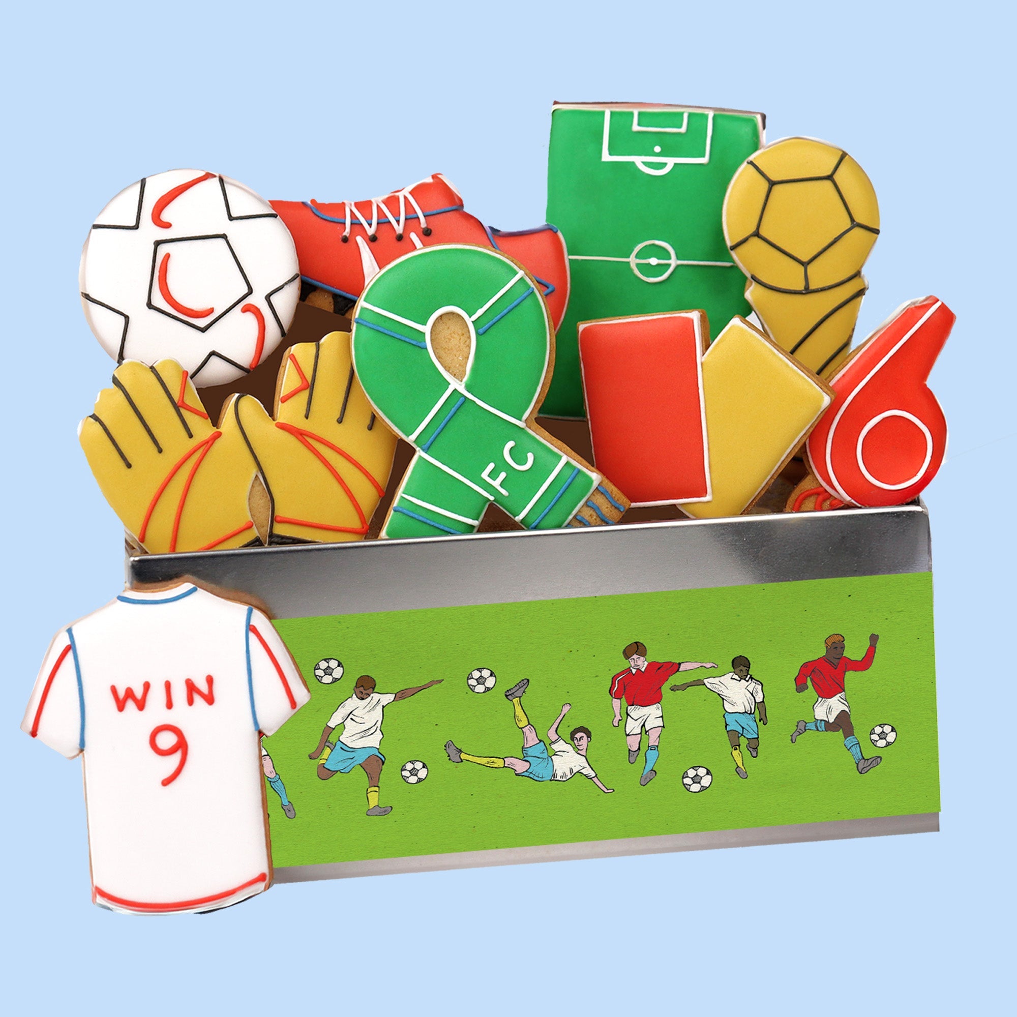 Football Mad Biscuit Tin - Biscuiteers