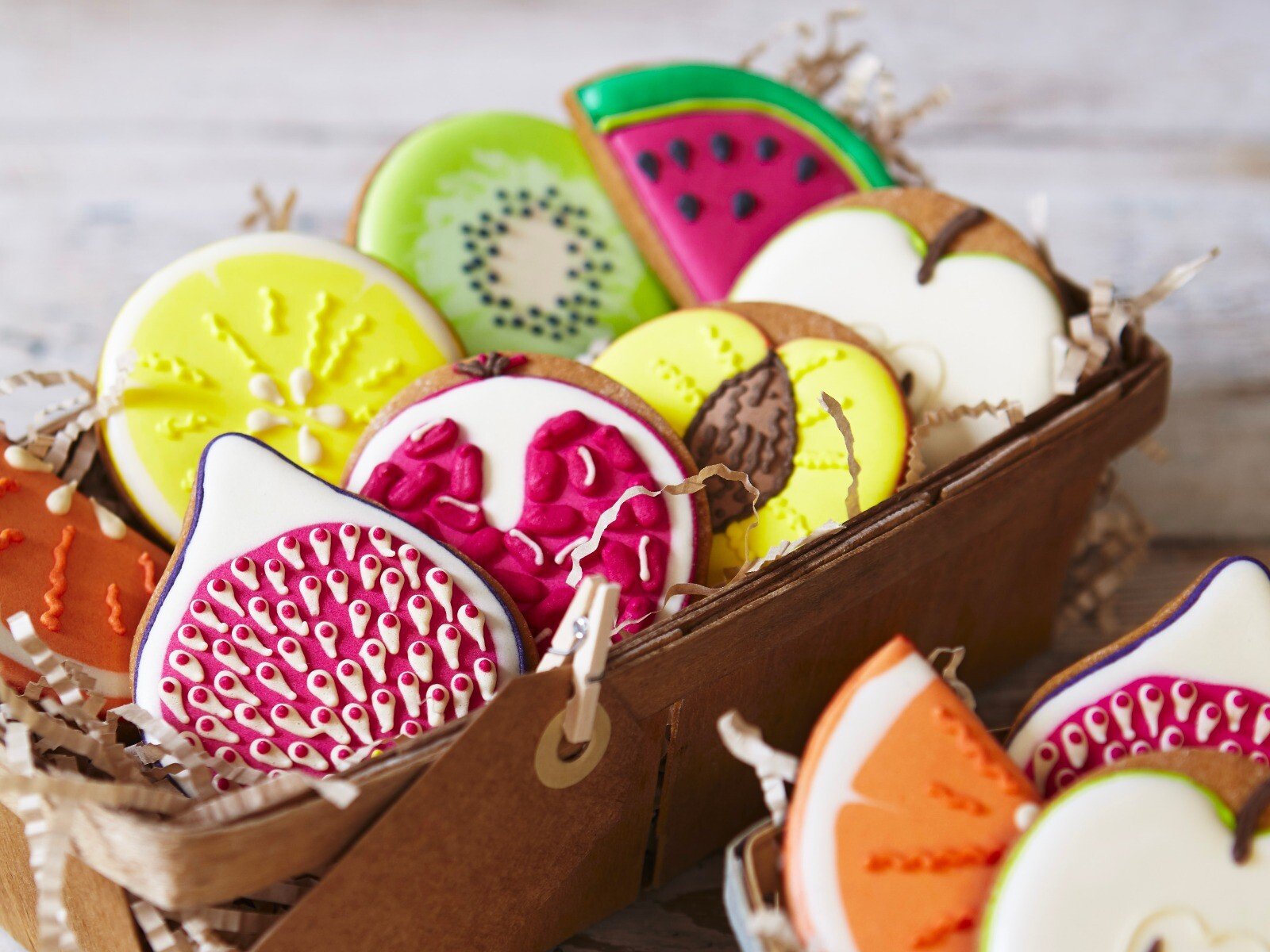 Fruit Basket Luxe Biscuit Tin - Biscuiteers