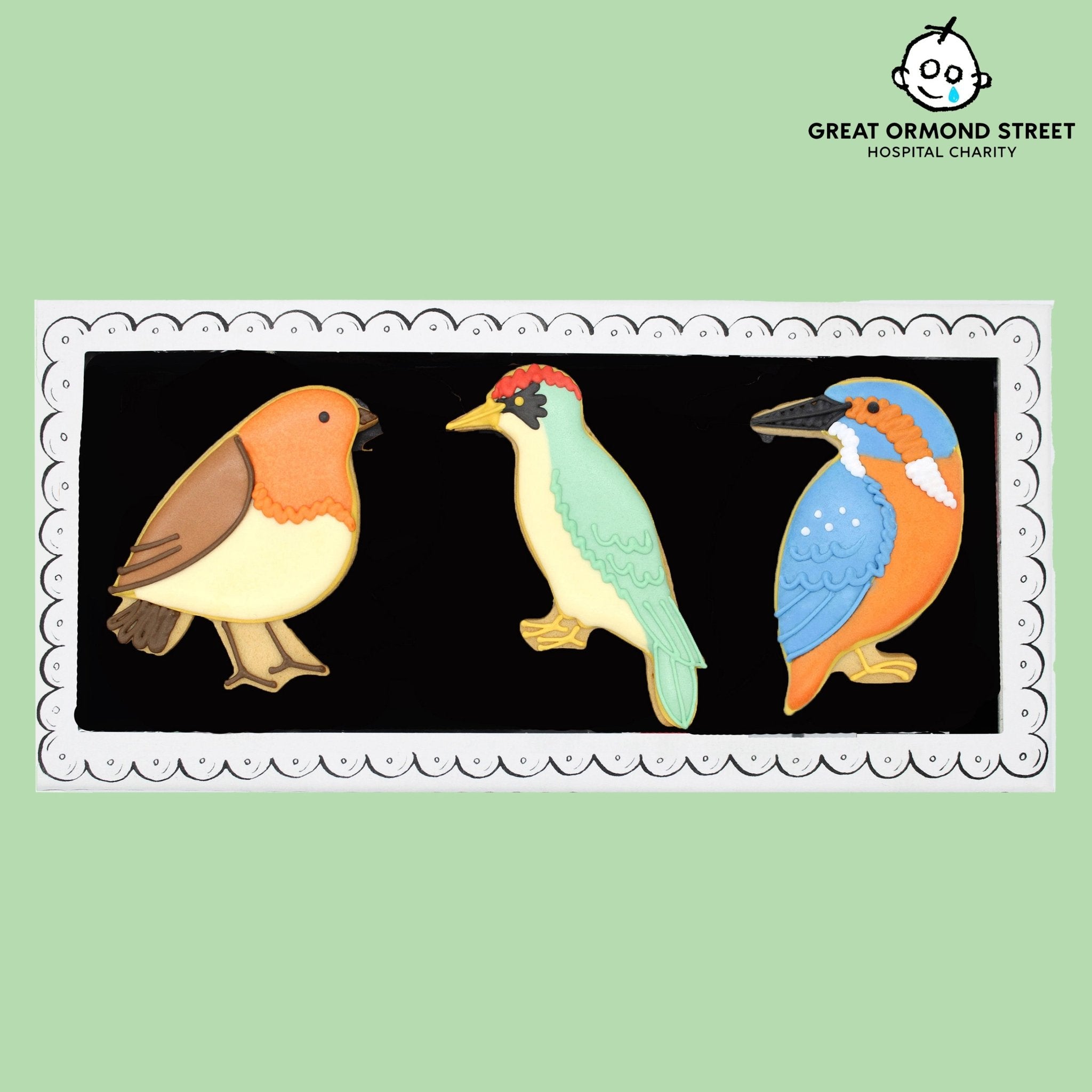 Garden Birds Letterbox Biscuits - Biscuiteers