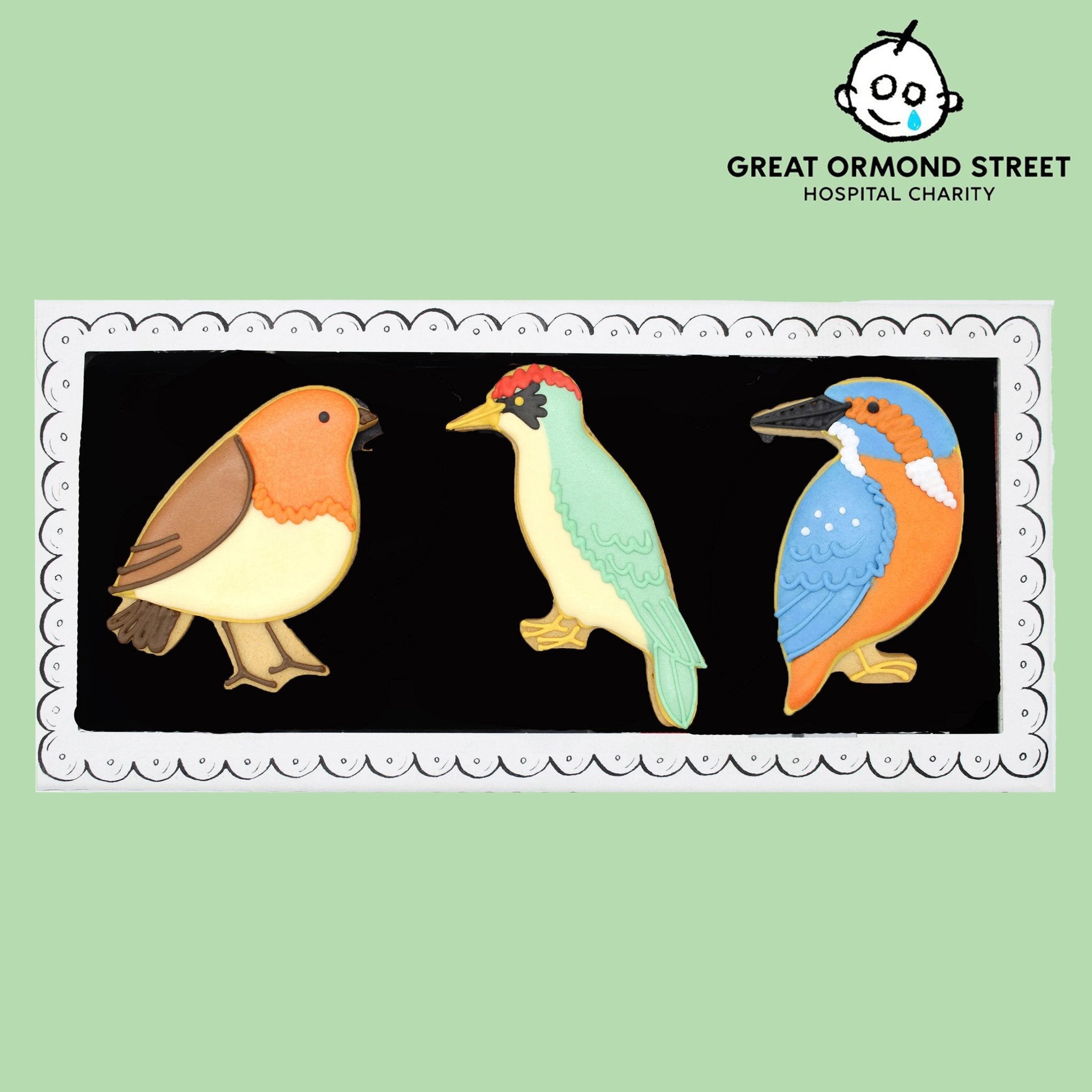Garden Birds Letterbox Biscuits - Biscuiteers