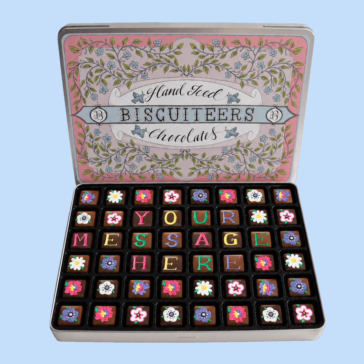 Giant Tin Personalised Bouquet Chocolates