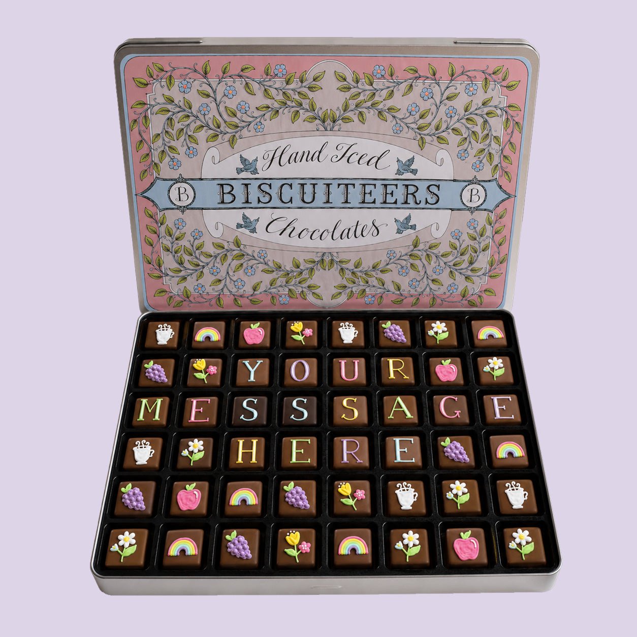 Giant Tin Personalised Get Well Soon Chocolates