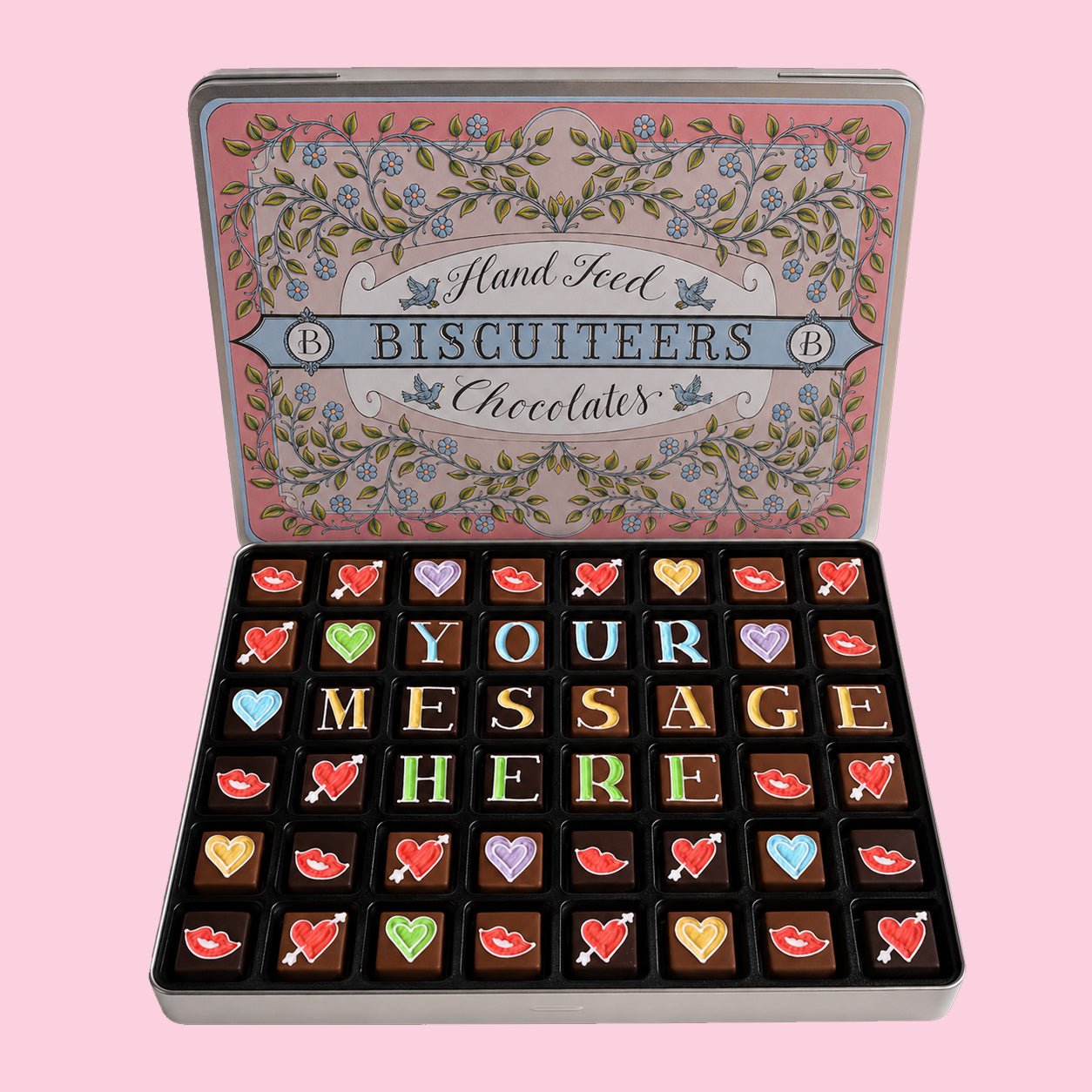 Giant Tin Personalised Love Chocolates