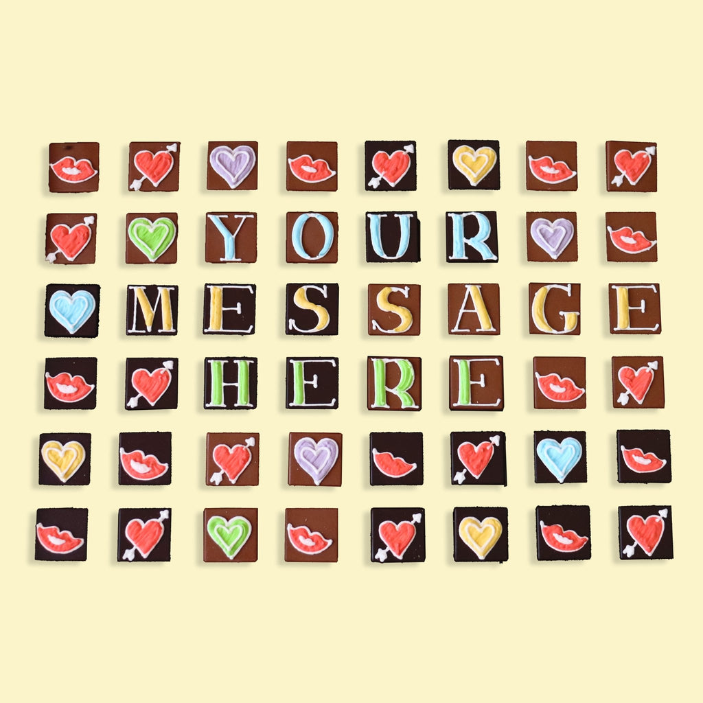 Giant Tin Personalised Love Chocolates - Biscuiteers