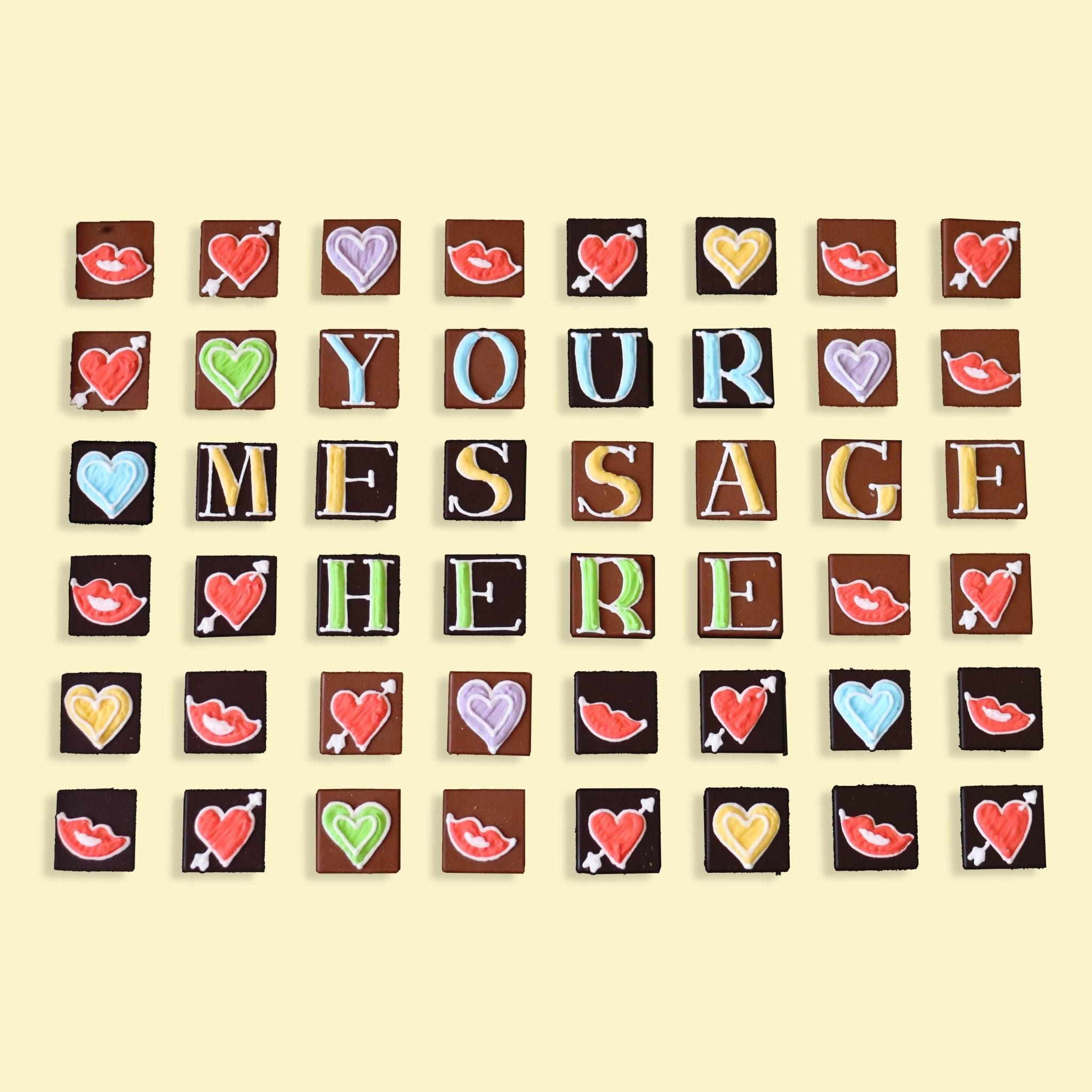 Giant Tin Personalised Love Chocolates - Biscuiteers