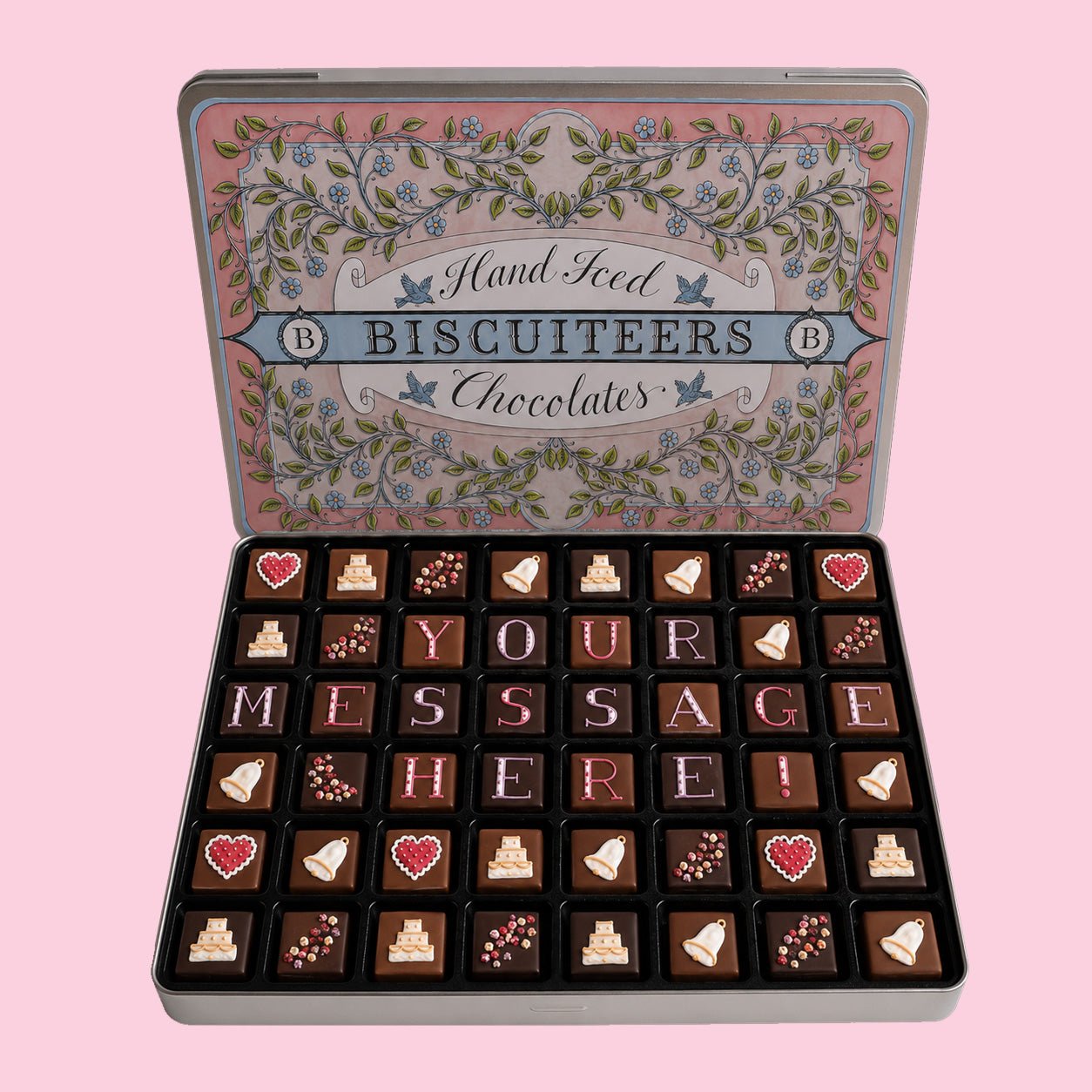 Giant Tin Personalised Wedding Chocolates