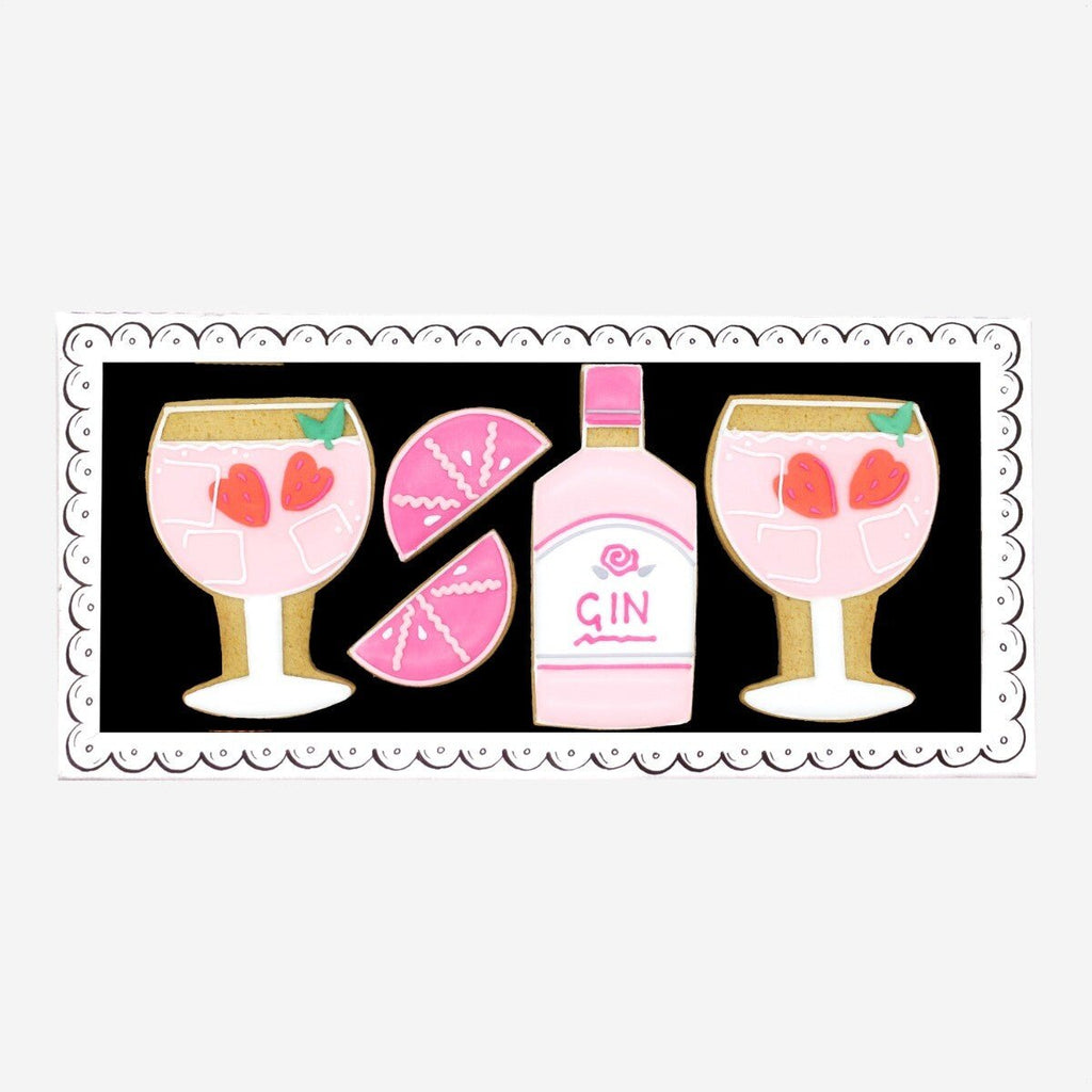 Gin And Tonic Letterbox Biscuits - Biscuiteers