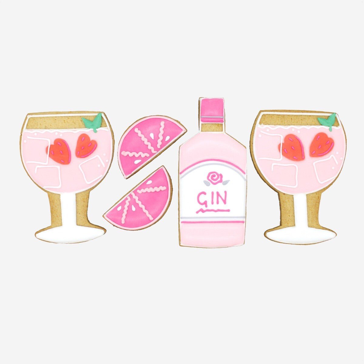 Gin And Tonic Letterbox Biscuits - Biscuiteers