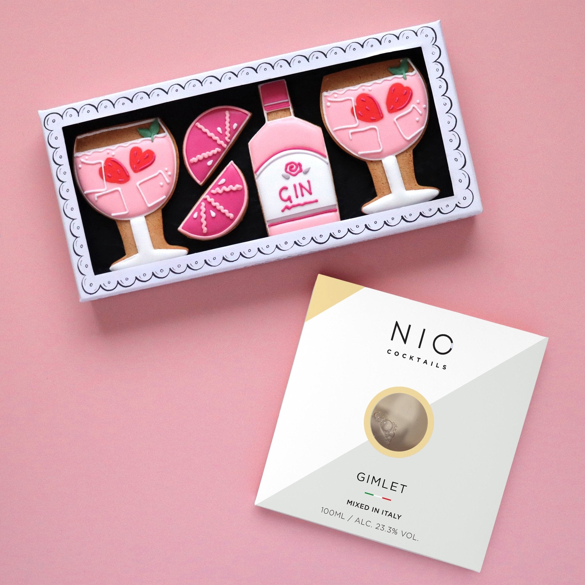 Gin Letterbox Gift - Biscuiteers