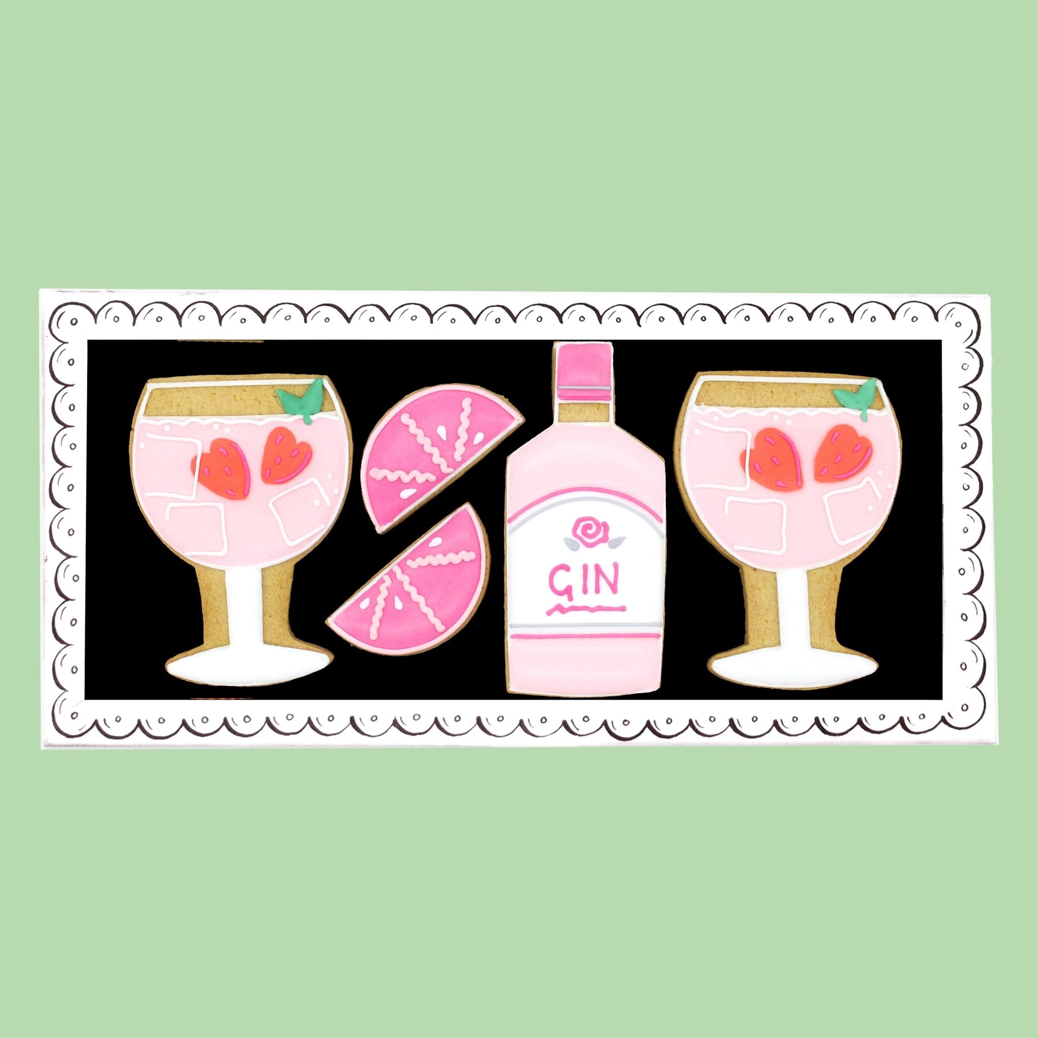 Gin Tonic Letterbox Biscuits