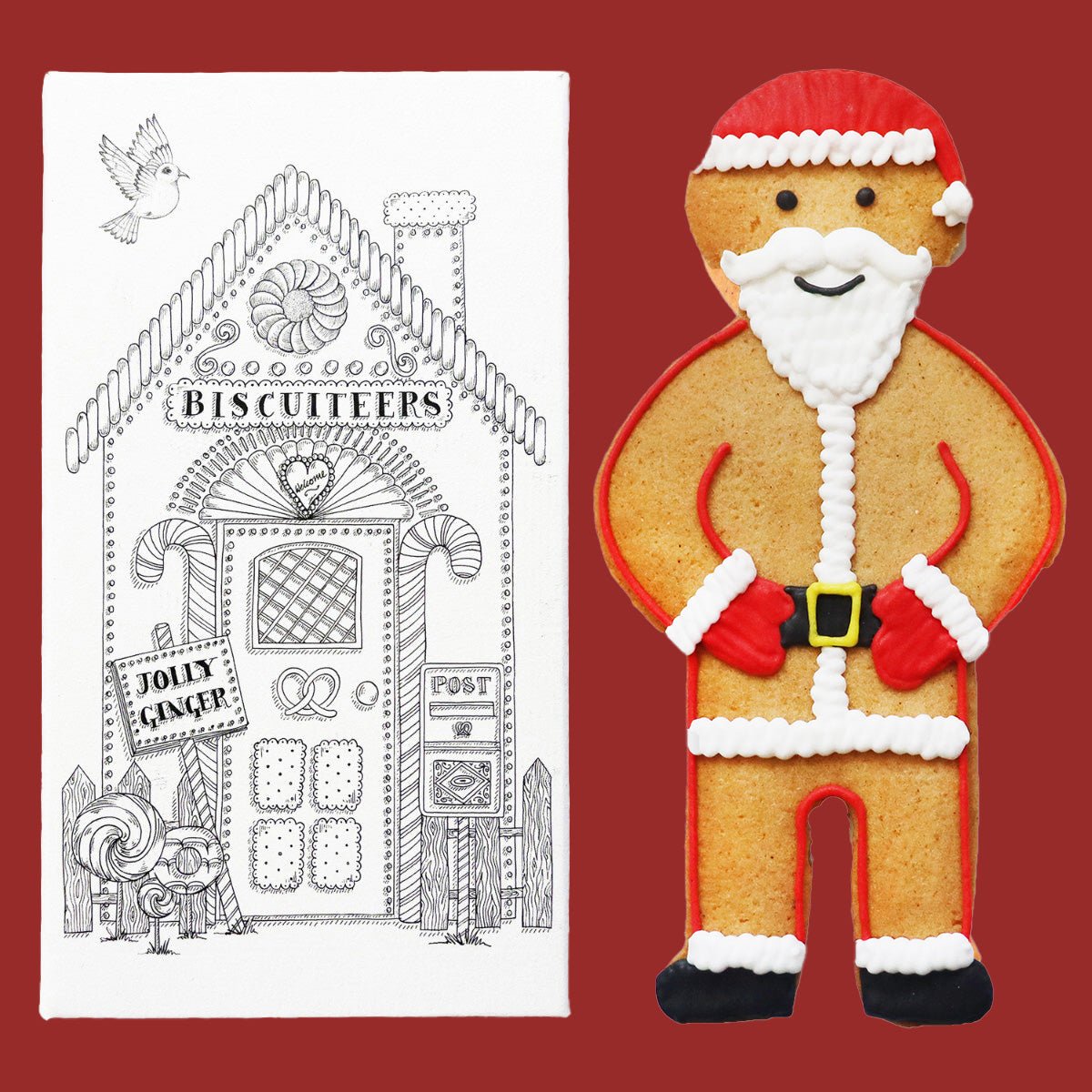 Ginger Santa Jolly Ginger - Biscuiteers