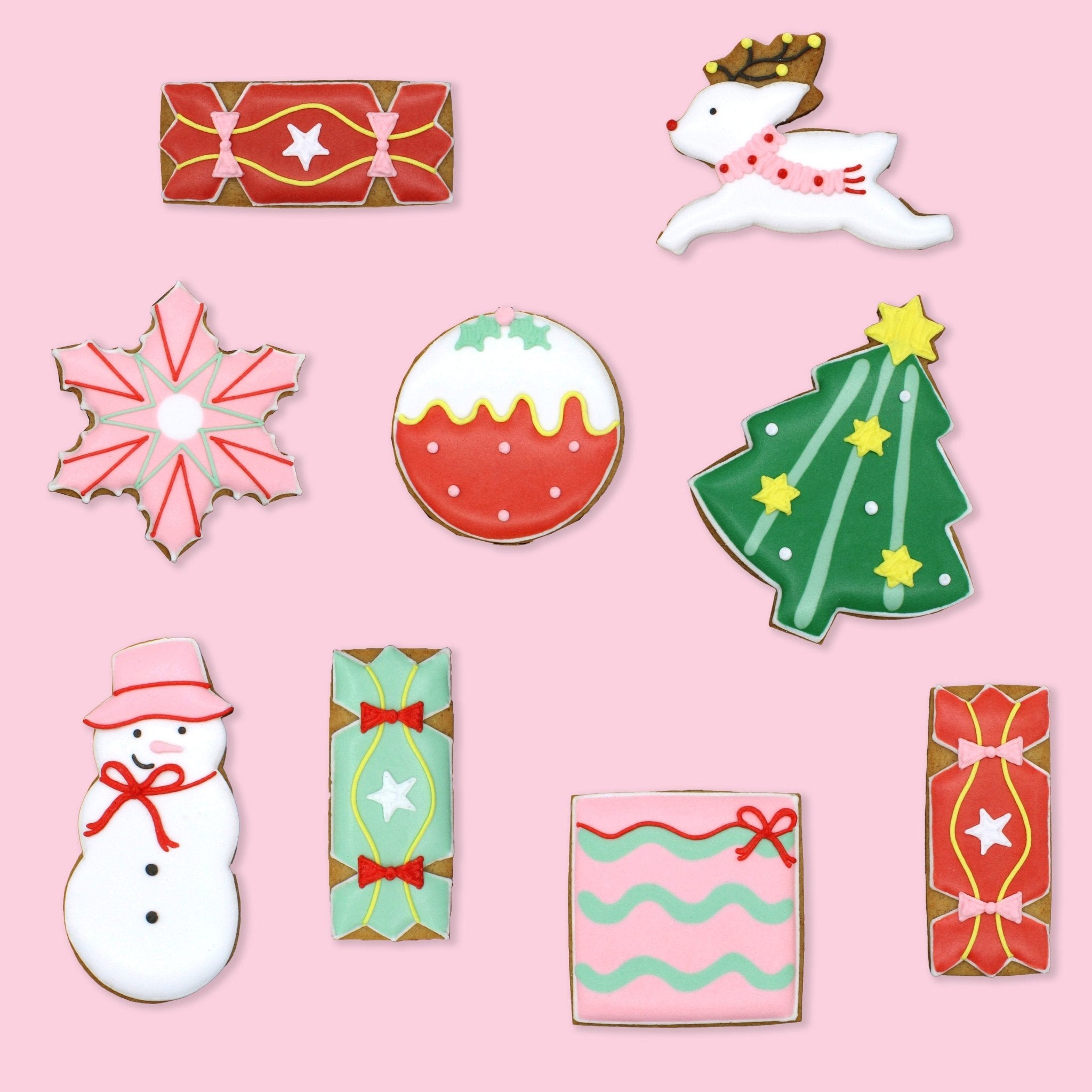 Gingerbread Merry & Bright Biscuit Tin - Biscuiteers