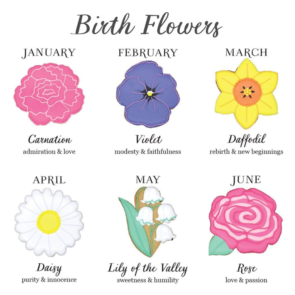 Gladiolus August Birth Flower Letterbox Biscuit - Biscuiteers