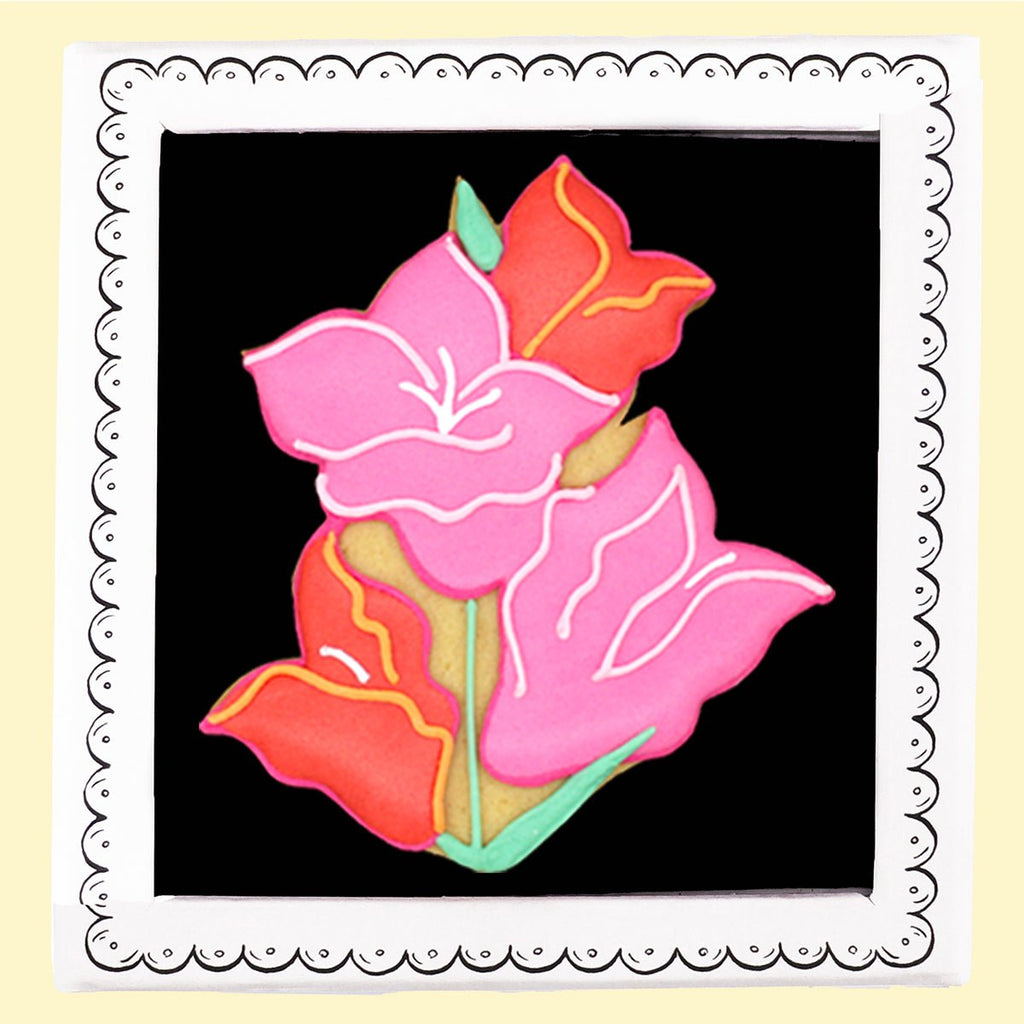 Gladiolus August Birth Flower Letterbox Biscuit - Biscuiteers