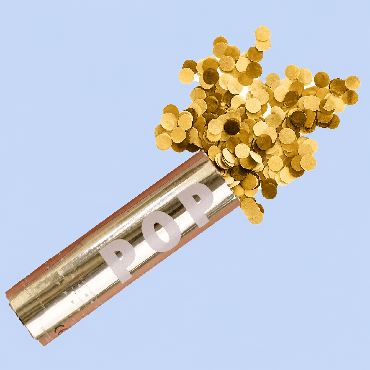 Gold Confetti Cannon - Biscuiteers