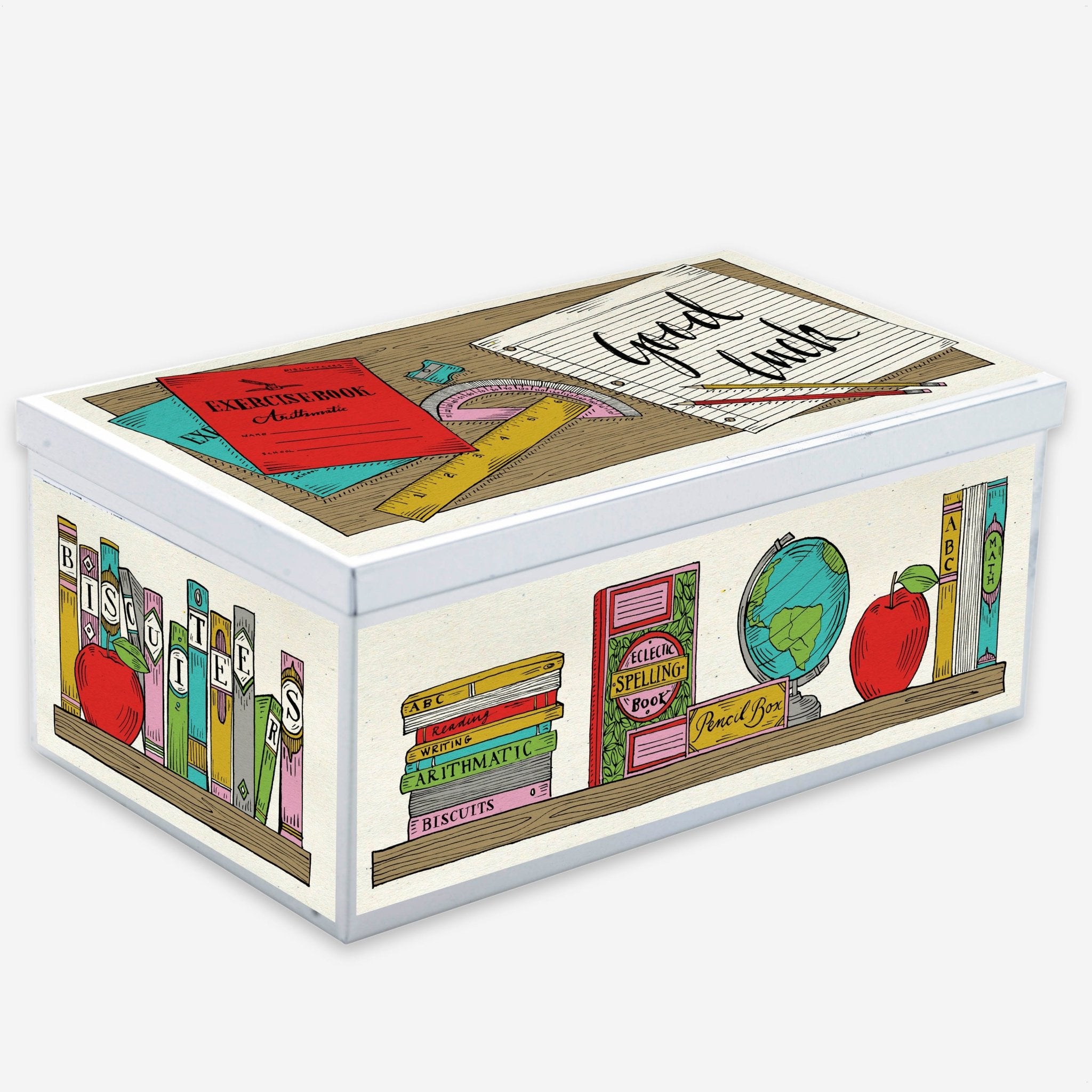 Good Luck Exams Biscuit Tin - Biscuiteers