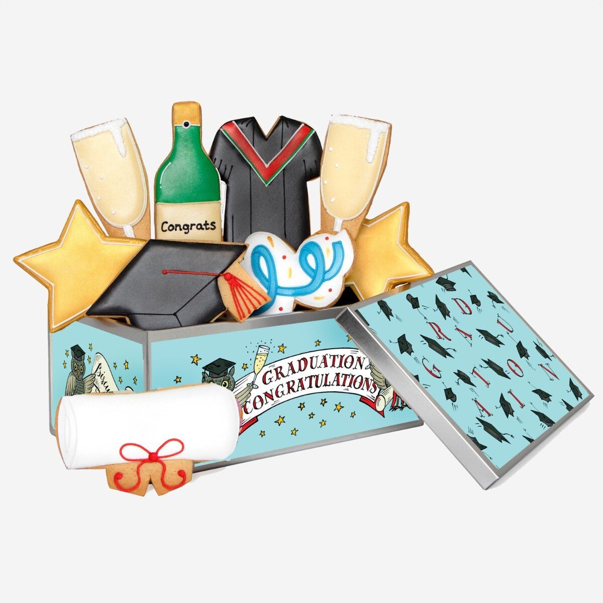 Graduation Biscuit Tin - Biscuiteers