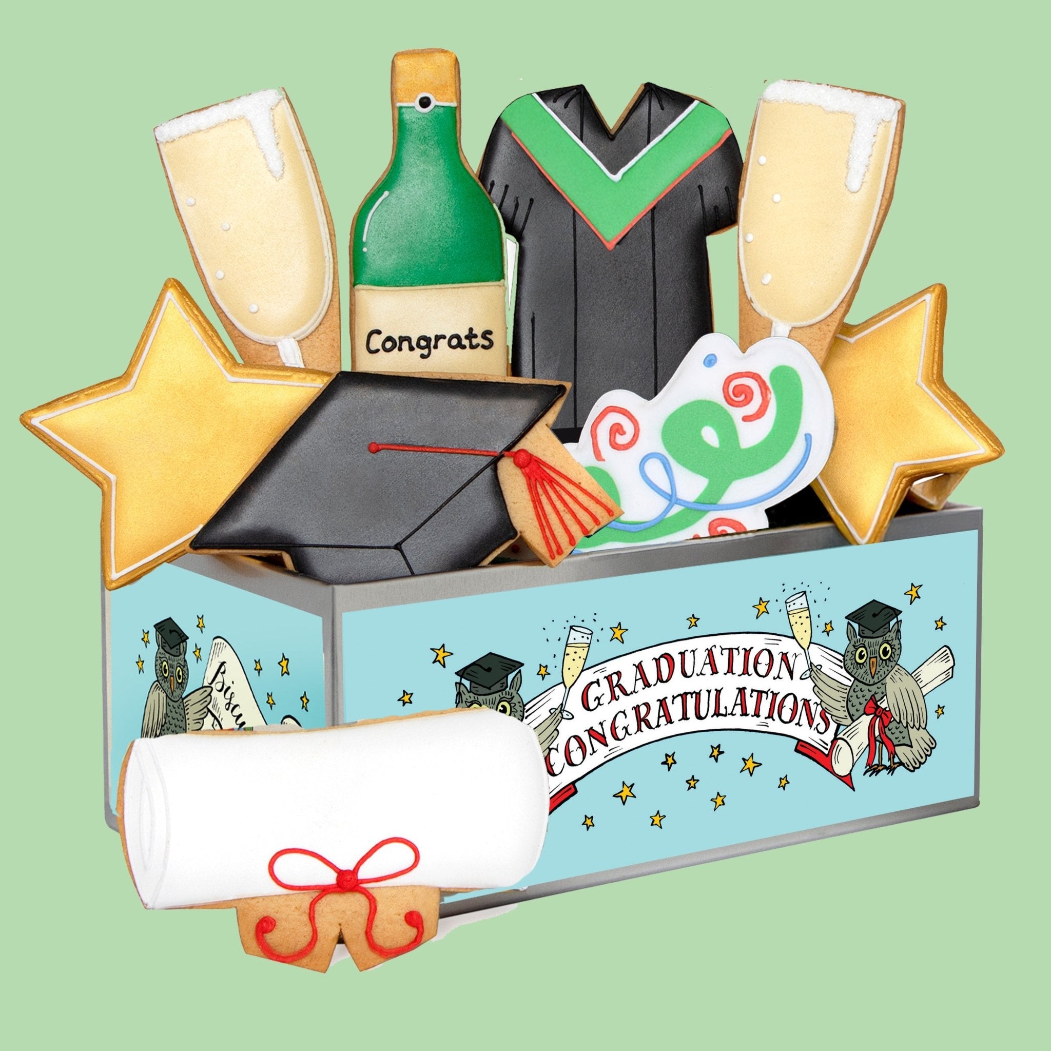 Graduation Biscuit Tin - Biscuiteers