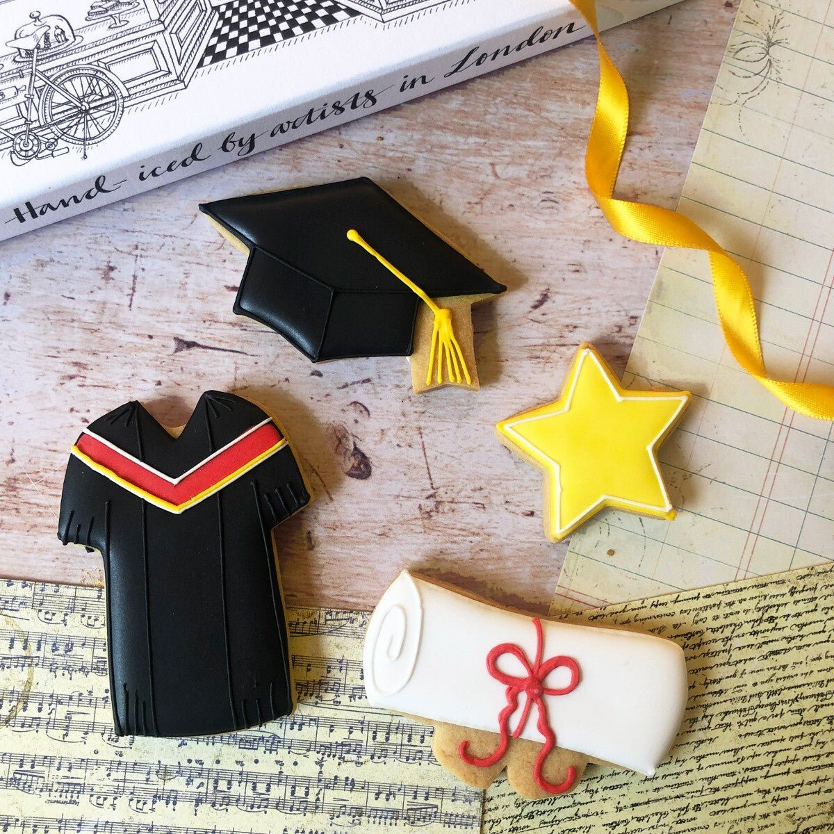 Graduation Letterbox Biscuits - Biscuiteers