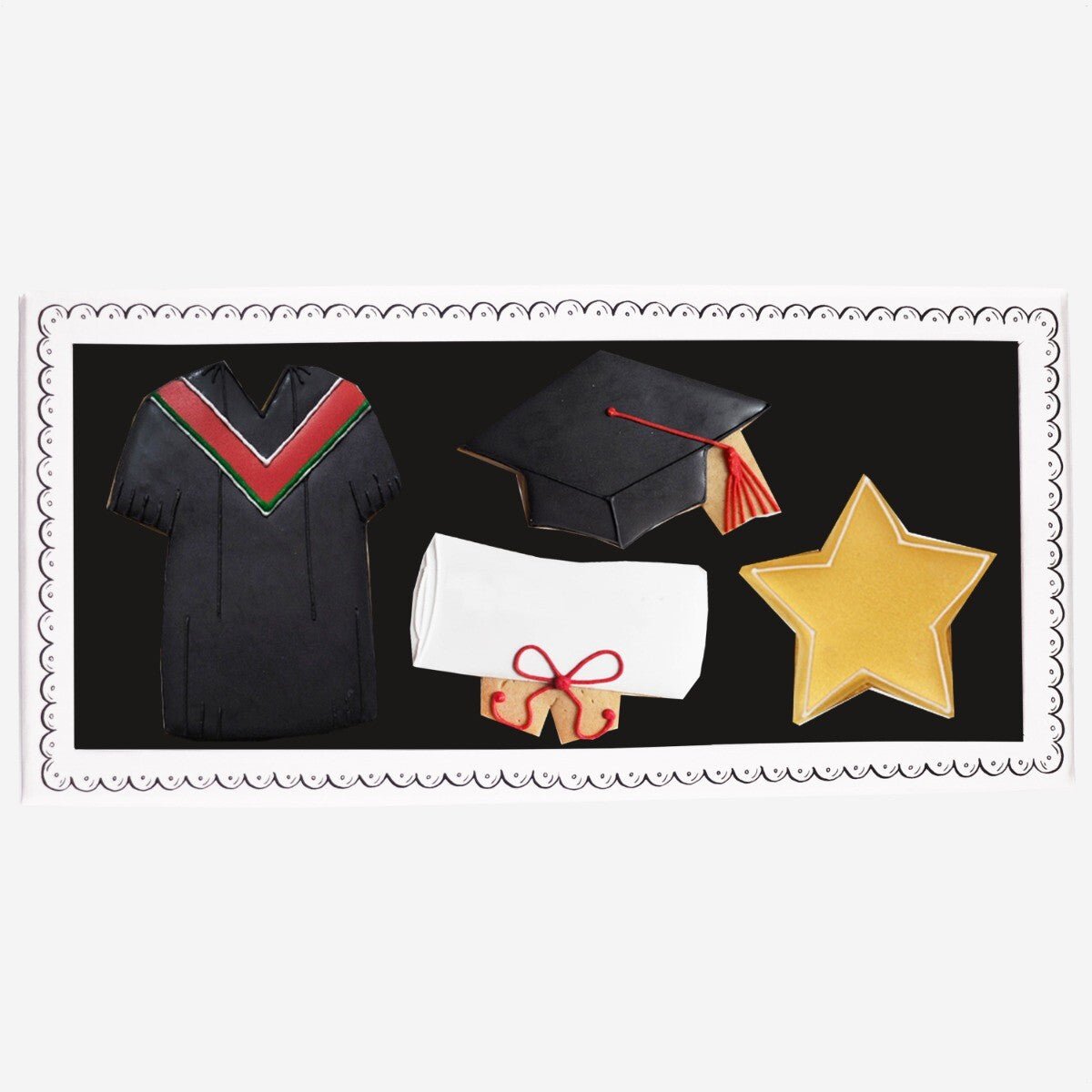 Graduation Letterbox Biscuits - Biscuiteers