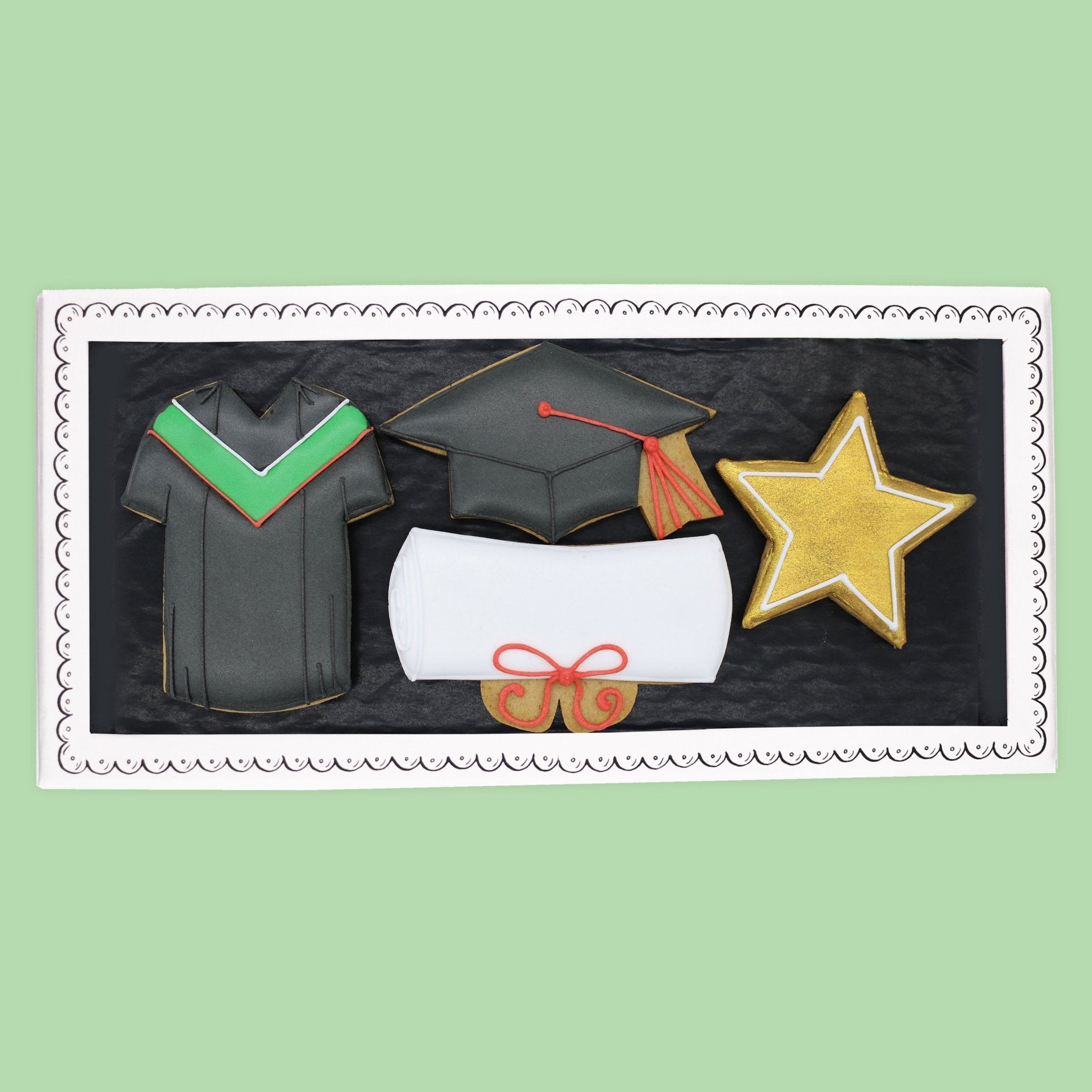 Graduation Letterbox Biscuits - Biscuiteers