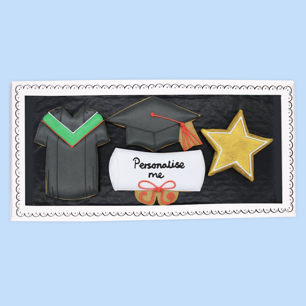Graduation Letterbox Biscuits - Biscuiteers