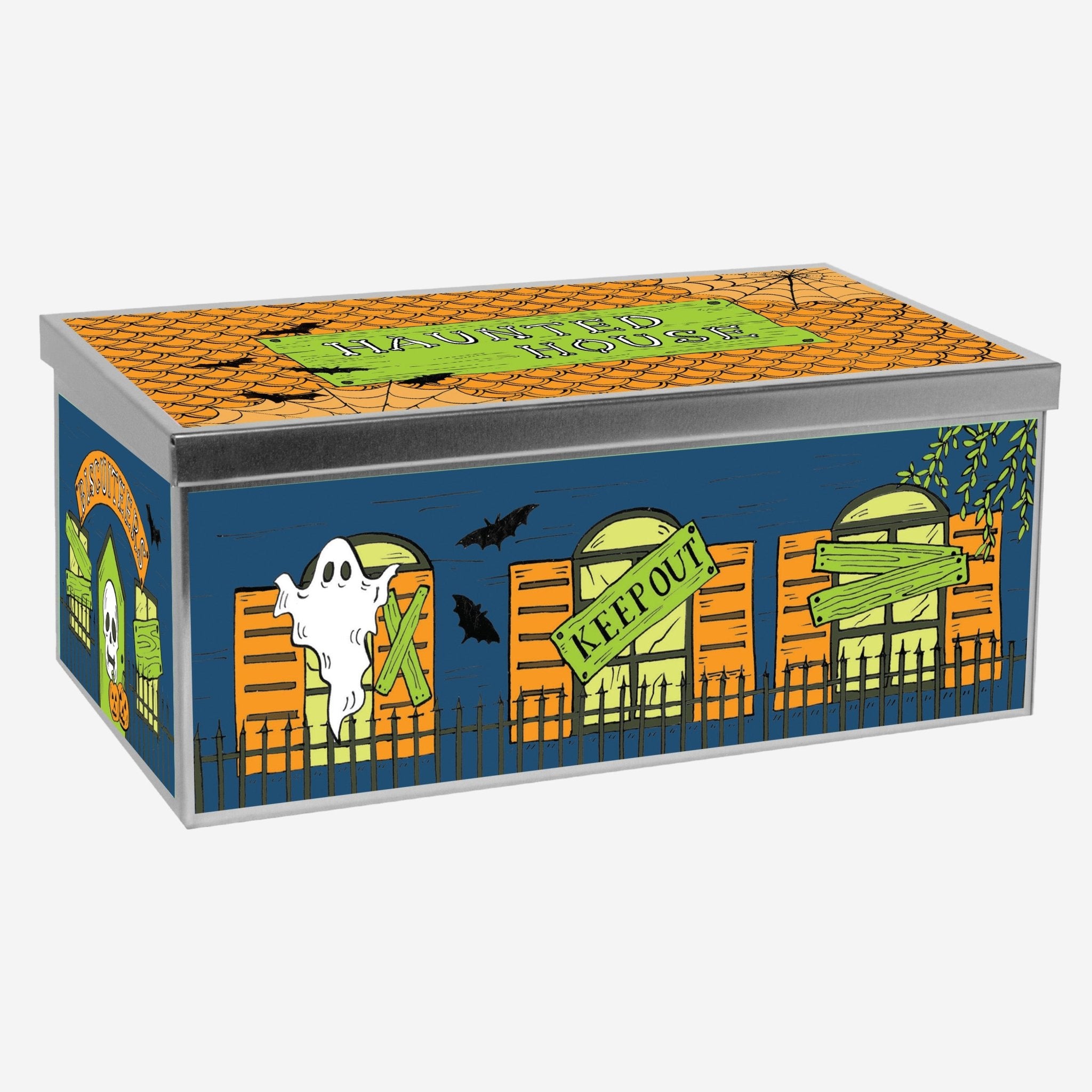 Haunted House Biscuit Tin - Biscuiteers