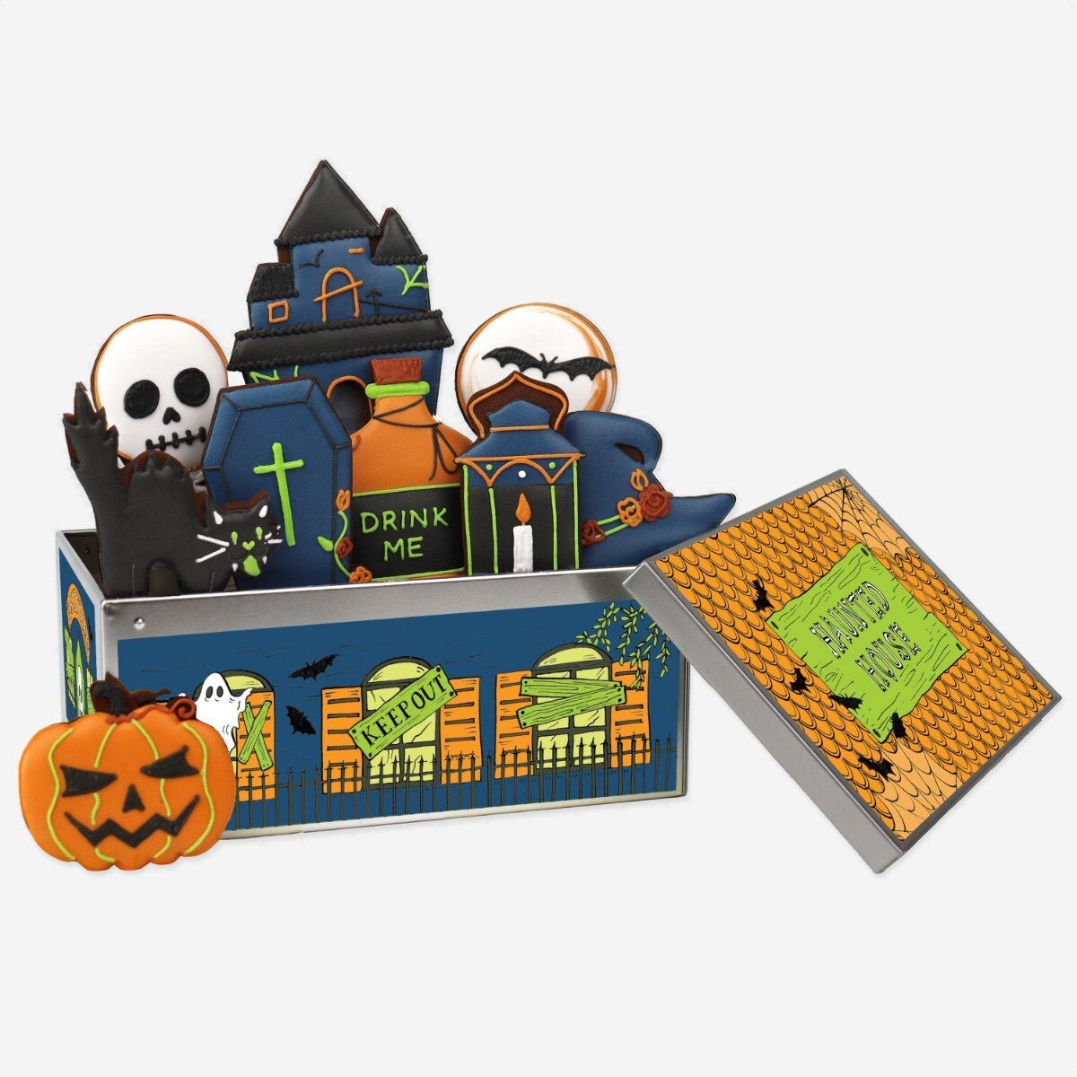 Haunted House Biscuit Tin - Biscuiteers