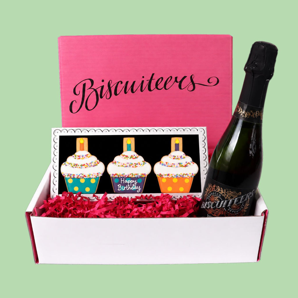 Hip Hip Hooray Mini Gift Box - Biscuiteers