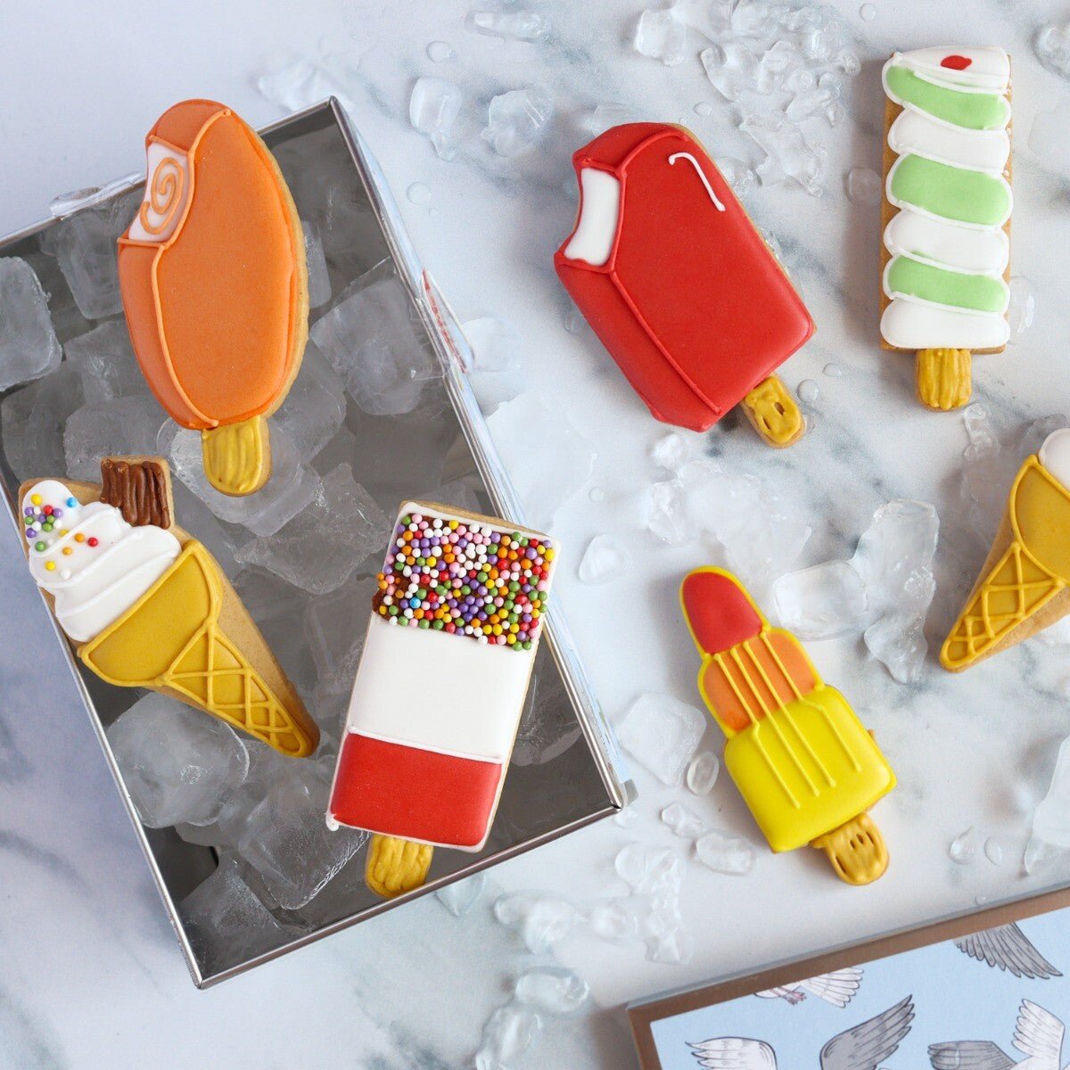 Ice Lollies Biscuit Tin - Biscuiteers