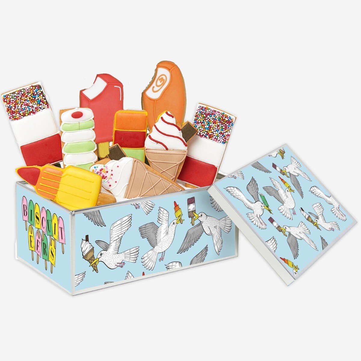 Ice Lollies Biscuit Tin - Biscuiteers