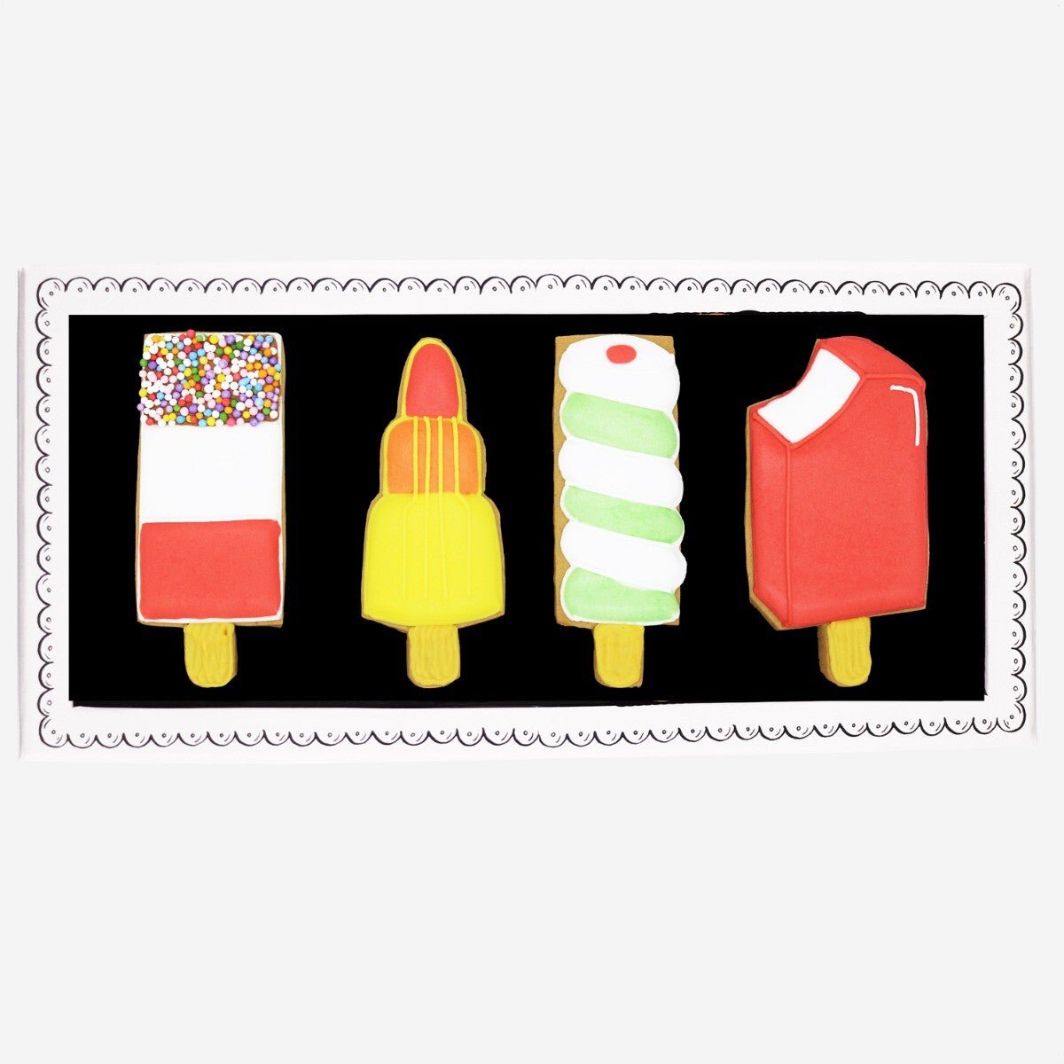 Ice Lollies Letterbox Biscuits - Biscuiteers