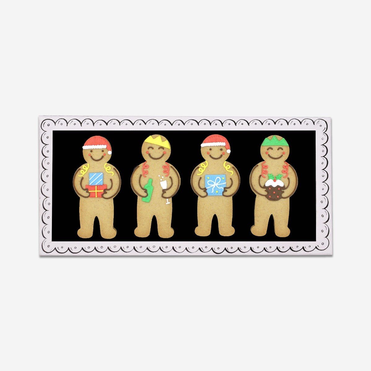 Jolly Gingers Christmas Party Letterbox Biscuits - Biscuiteers