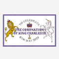 King Charles III Coronation Tea Towel - Biscuiteers