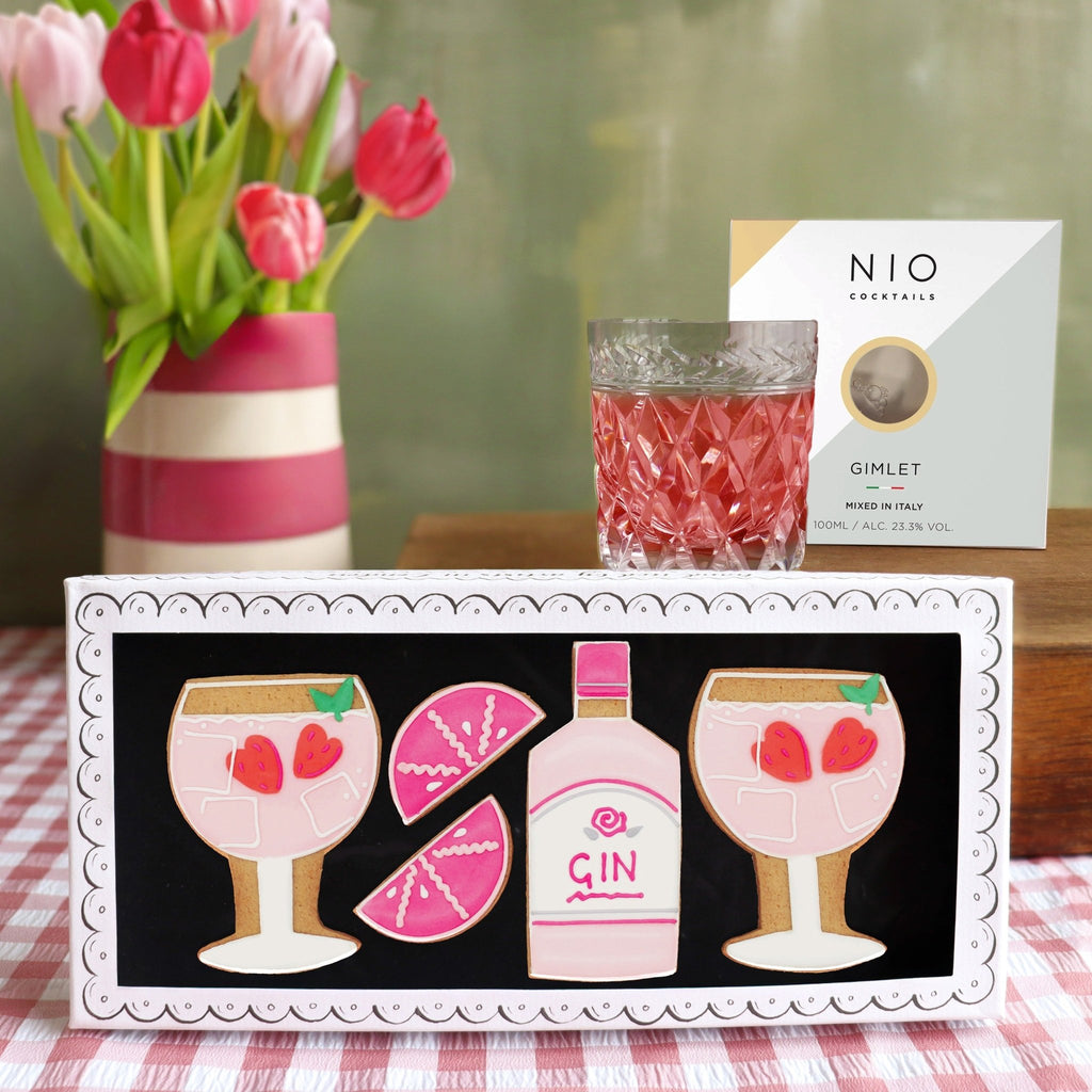 Let The Fun Be - Gin Mini Gift Box - Biscuiteers