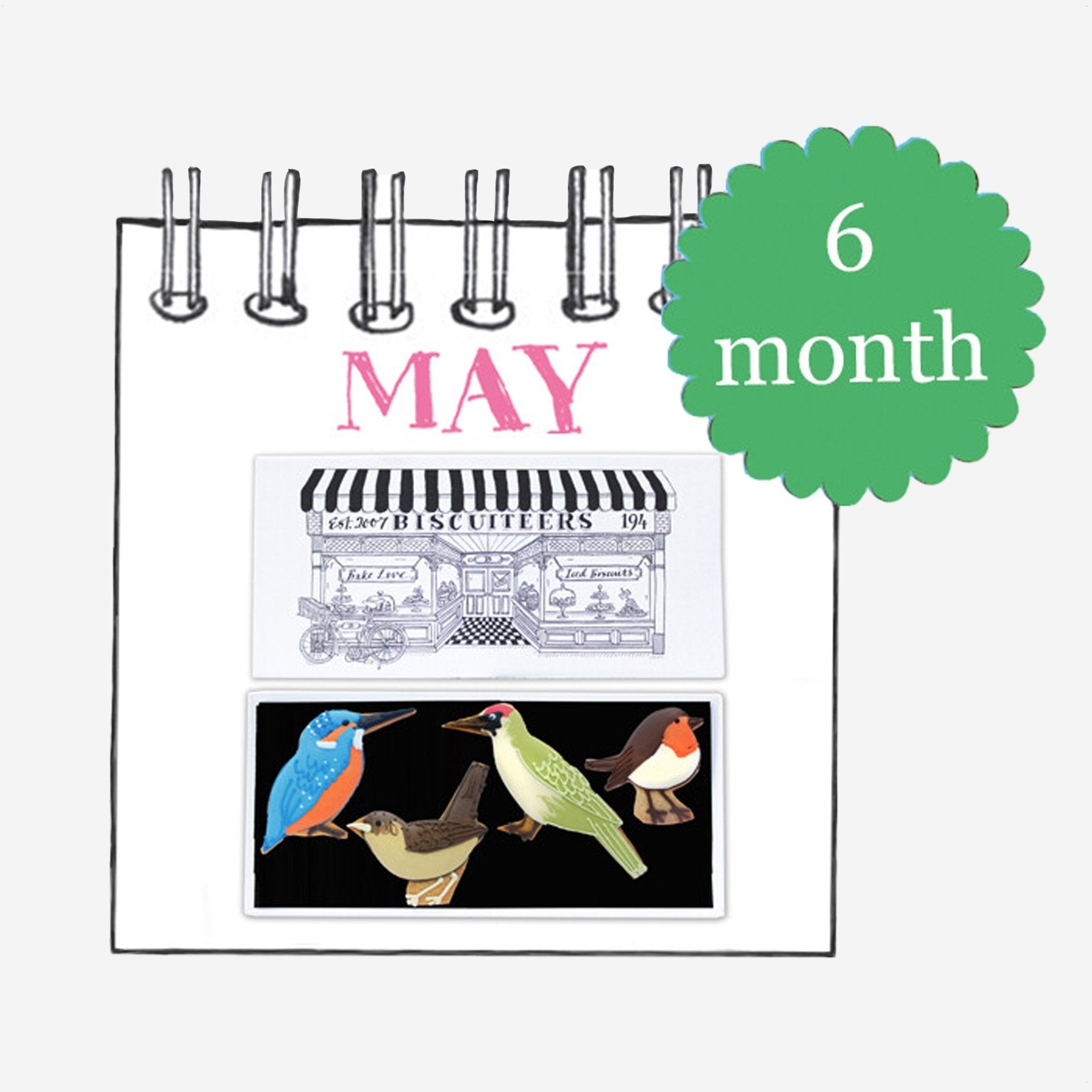 Letterbox Biscuits 6 Month Subscription - Biscuiteers